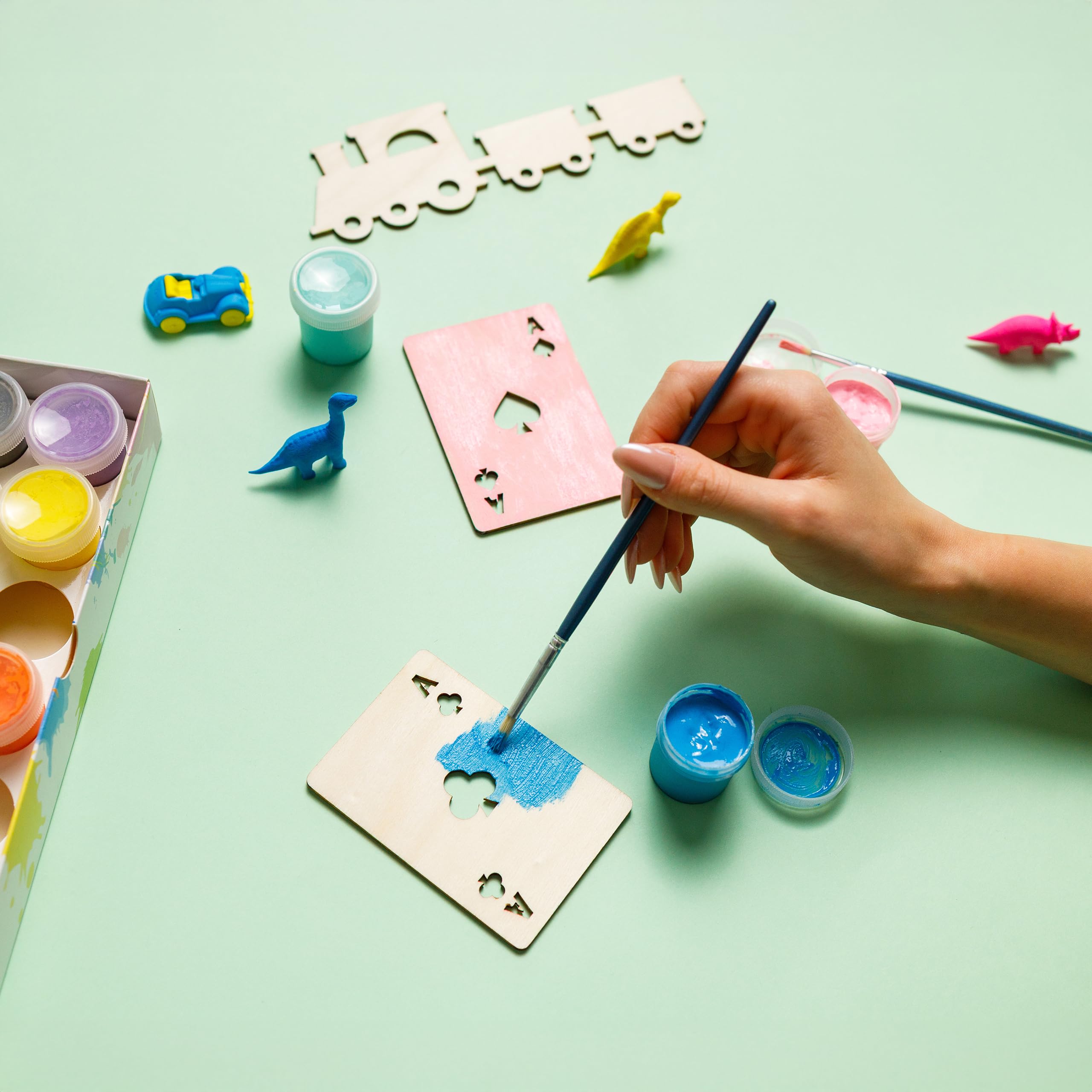 Creative Deco Puzzle 3 forme bois à peindre 3 mm