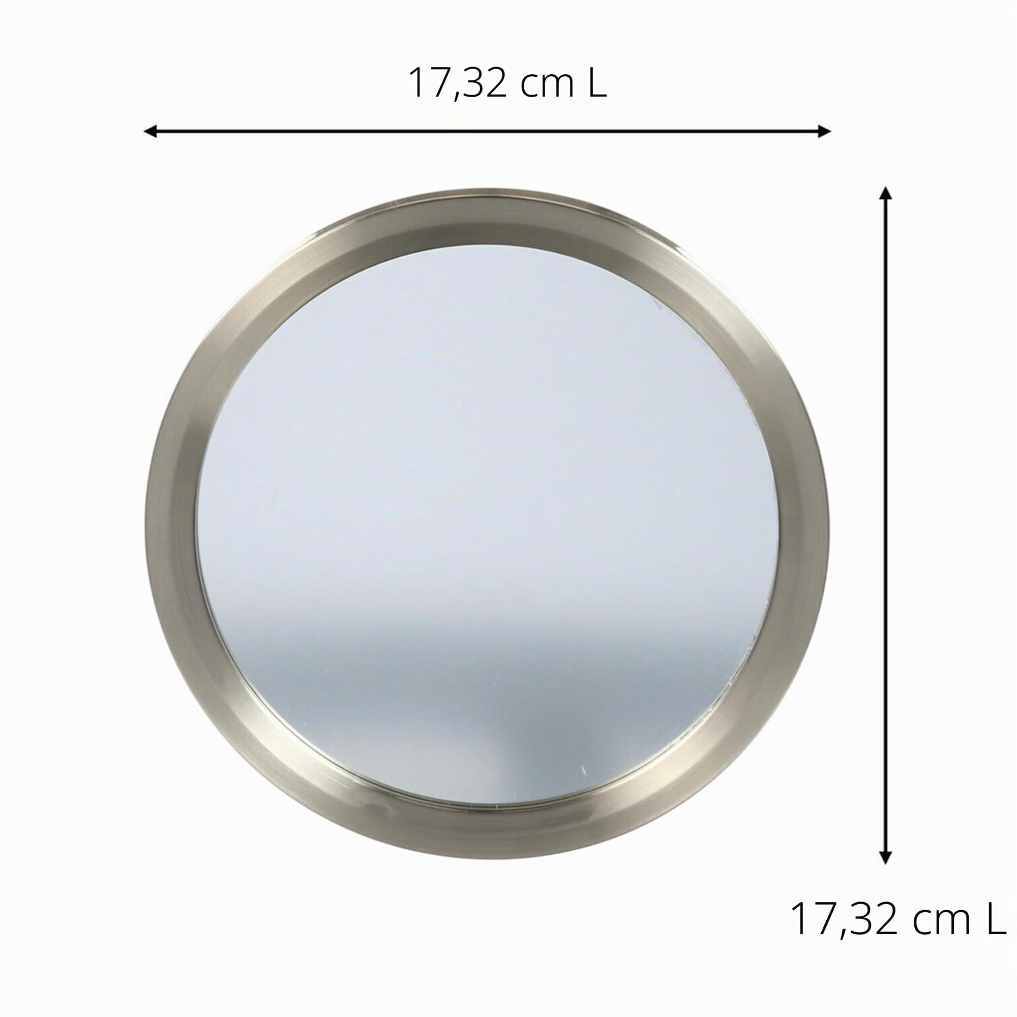 Command Crochets miroir salle de bain nickel fixation sans perçage