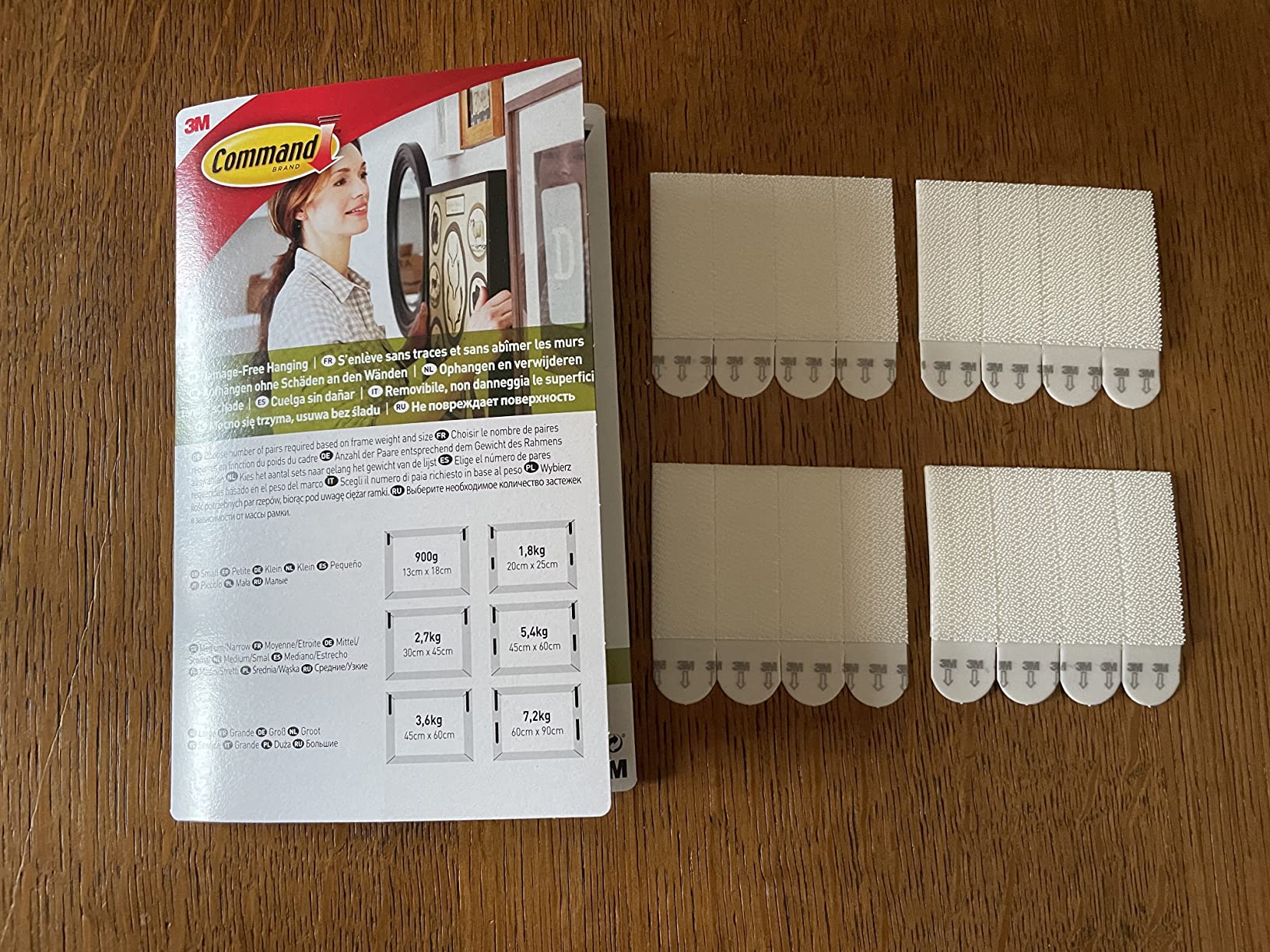 Command Languettes Tableaux Petit Blanc 8x2 Sans Perçage