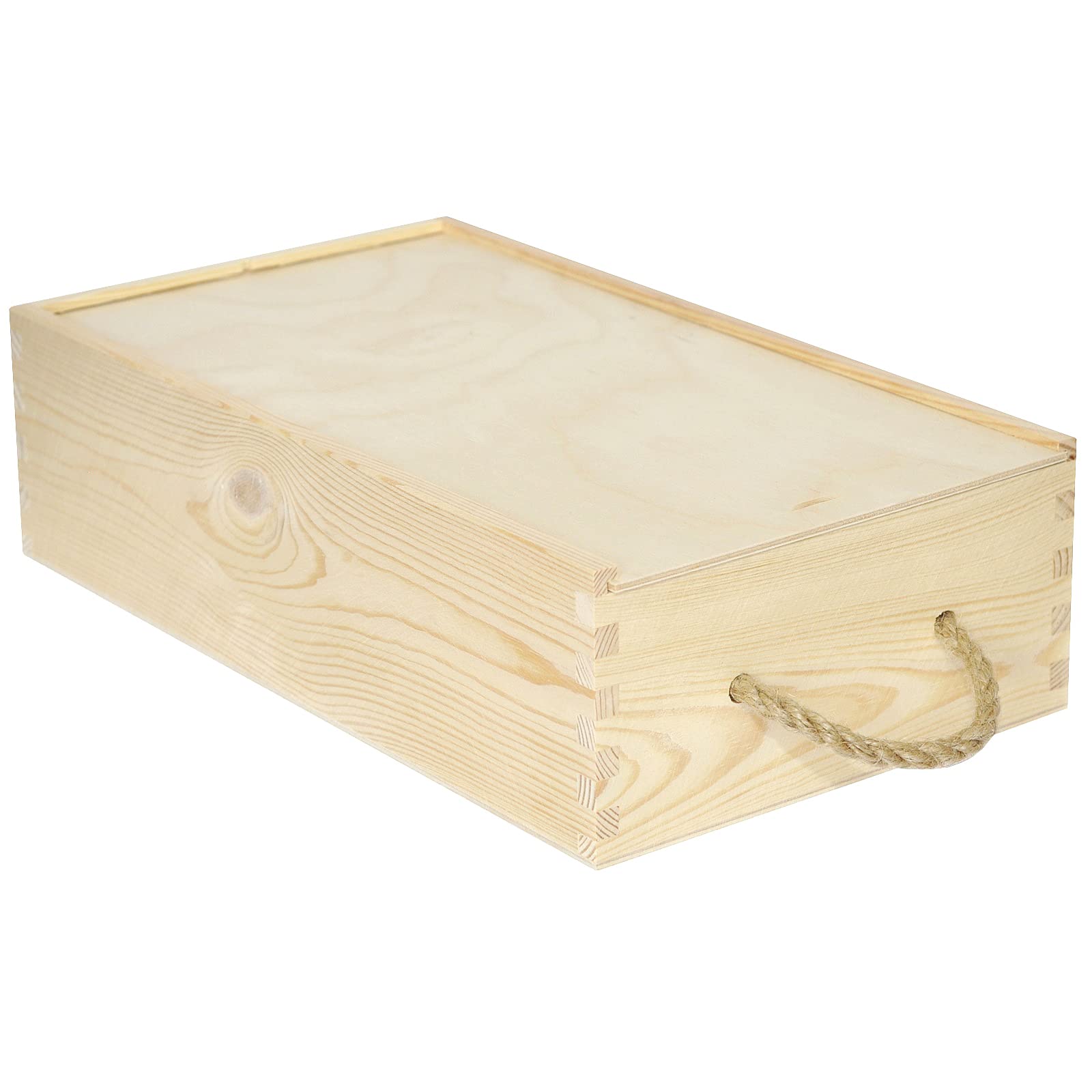 Creative Deco Caisse Vin Bois 2 Bouteilles 35x21 cm