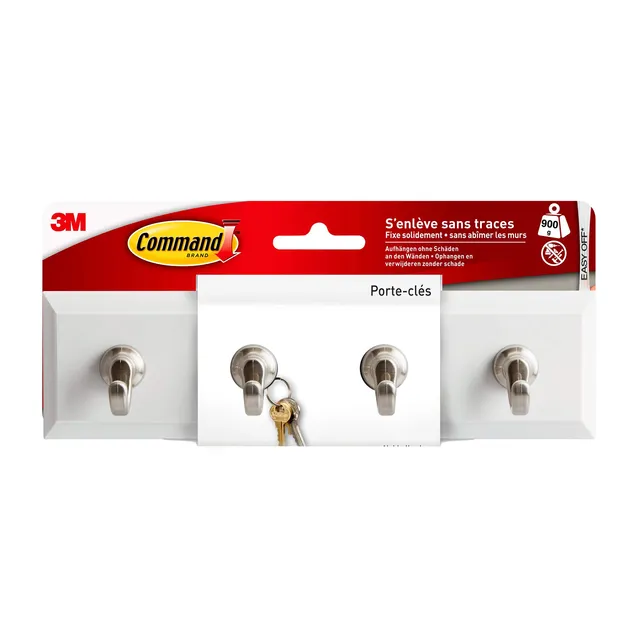 Command Barrette Porte-Clés Blanc 900 g + 6 languettes