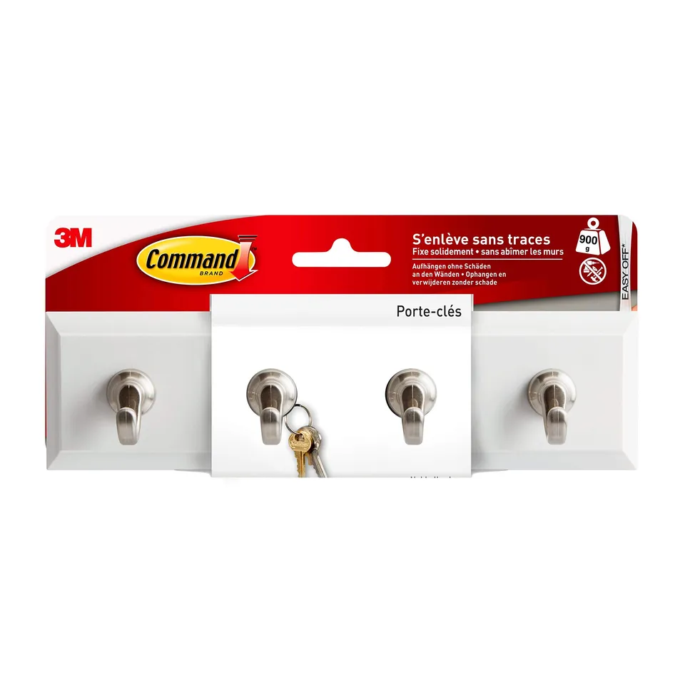 Command Barrette Porte-Clés Blanc 900 g + 6 languettes