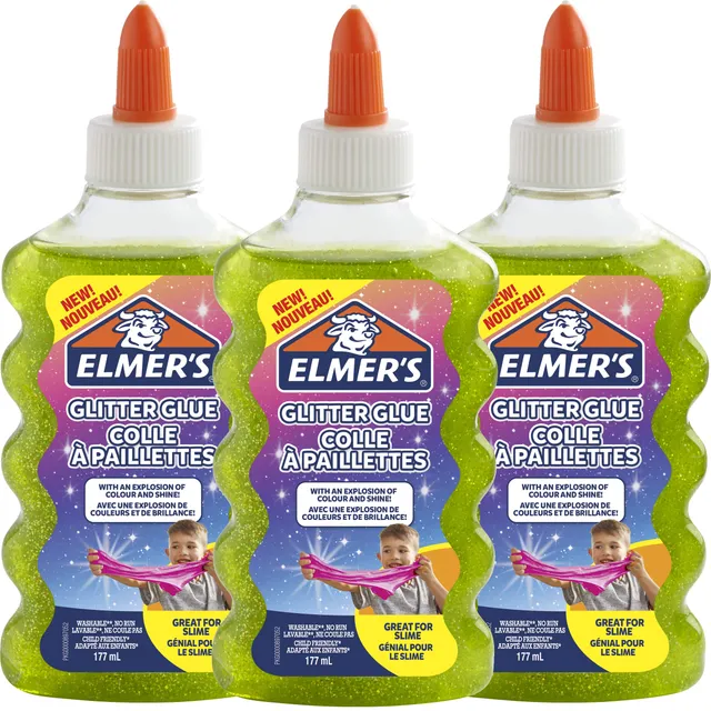 Elmer's Specialty Glue colle pailletée verte 177 ml x3