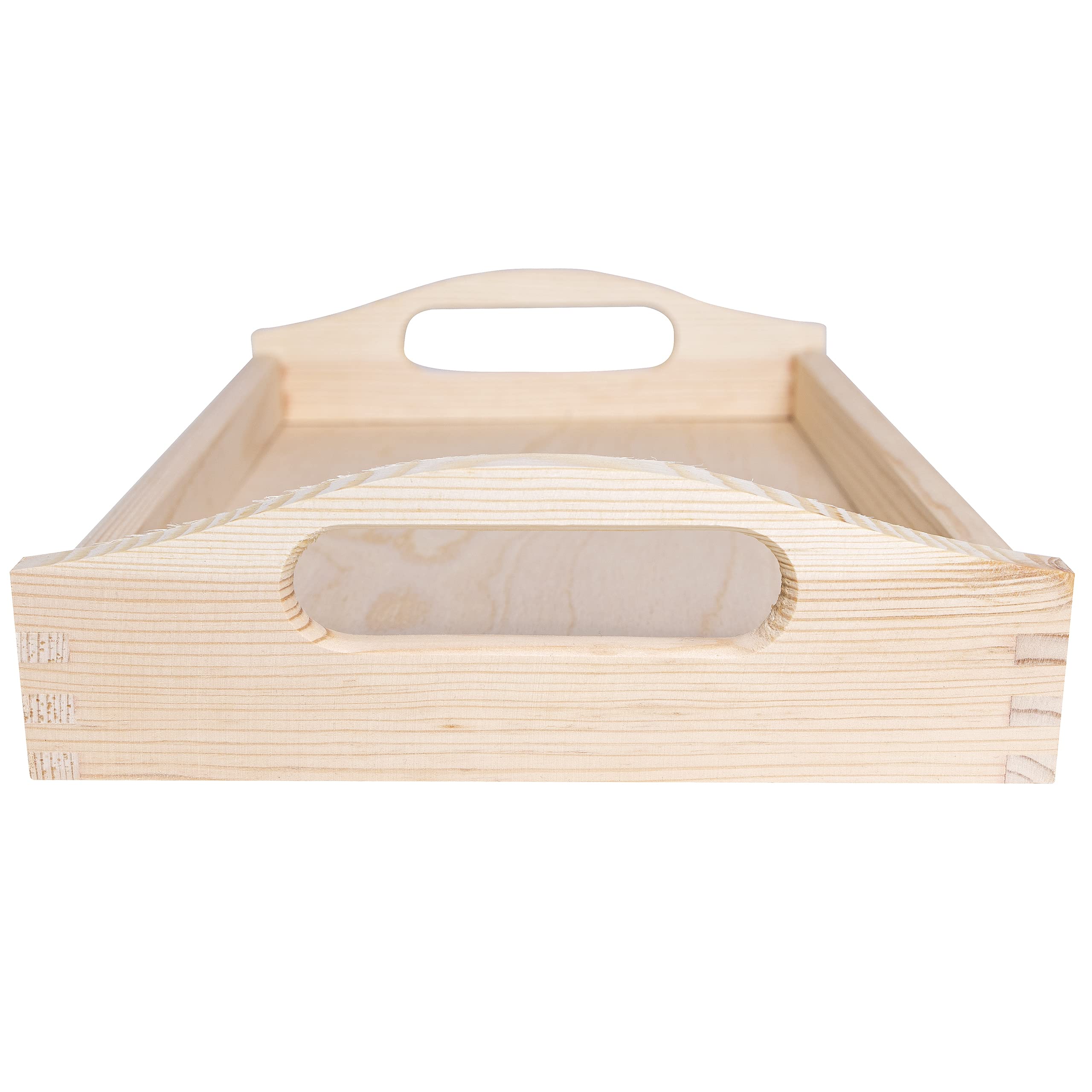Creative Deco Home and Garden Plateau Bois 30x20 cm Pin