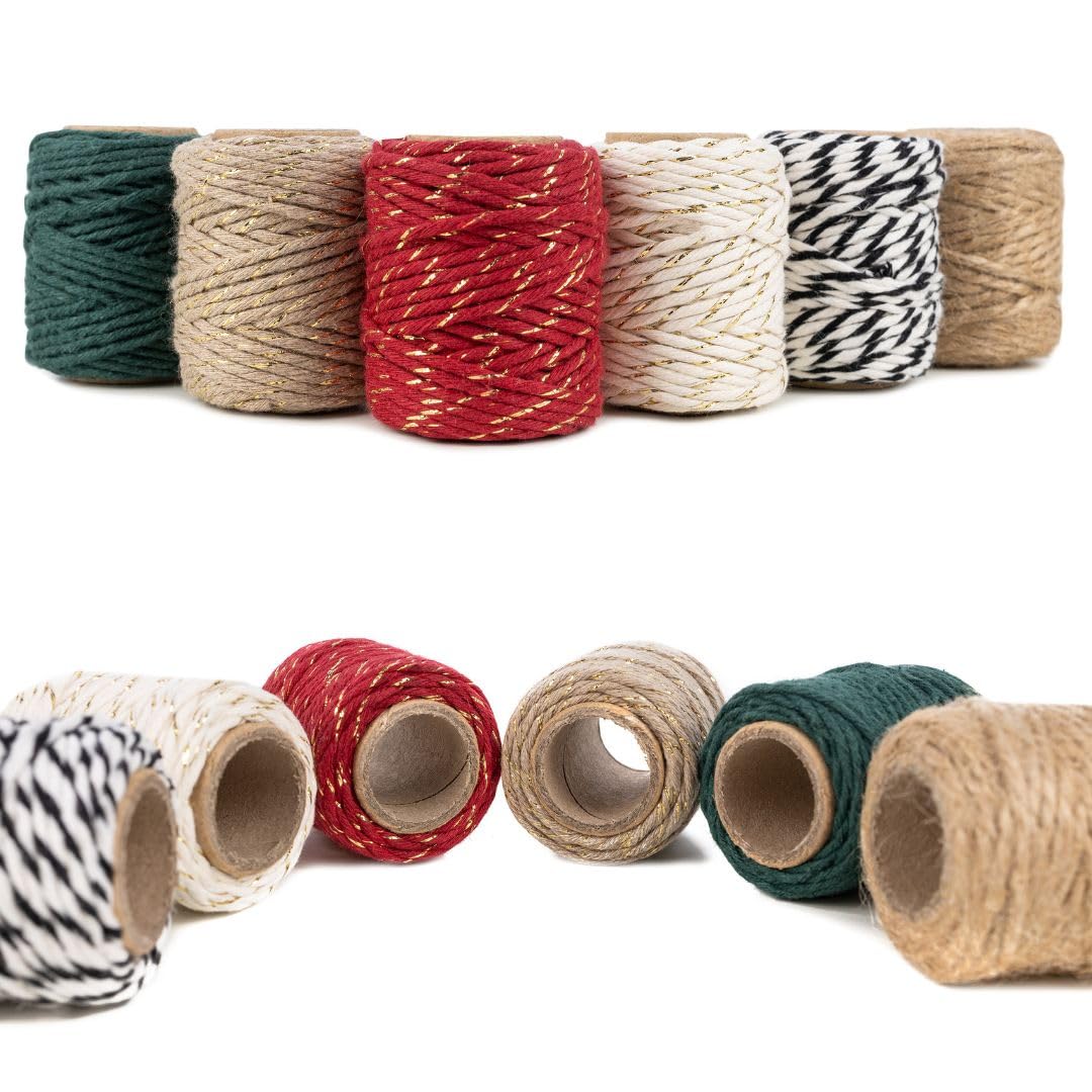 Creative Deco Strings Kit 6 ficelles 6x20m 2-3mm