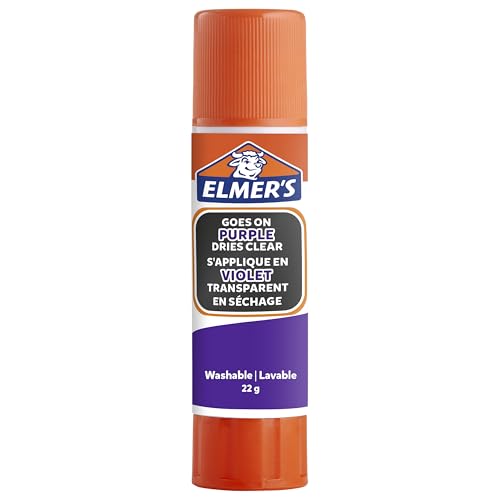 Elmer's Bâton colle violette 22 g lot 10 école lavable enfant