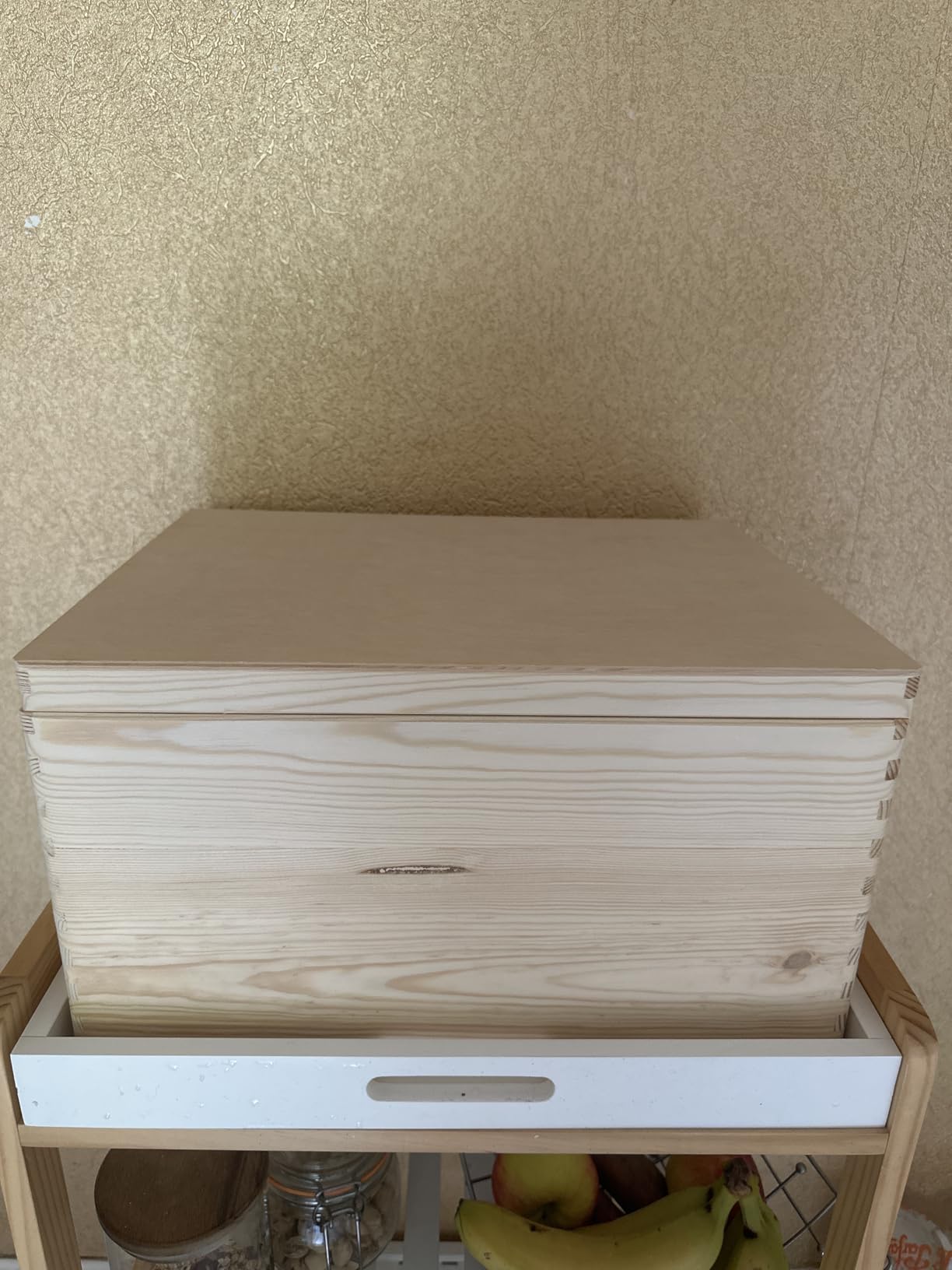 Creative Deco Boîte Deuil Bois 40x30cm Texte Personnalisé