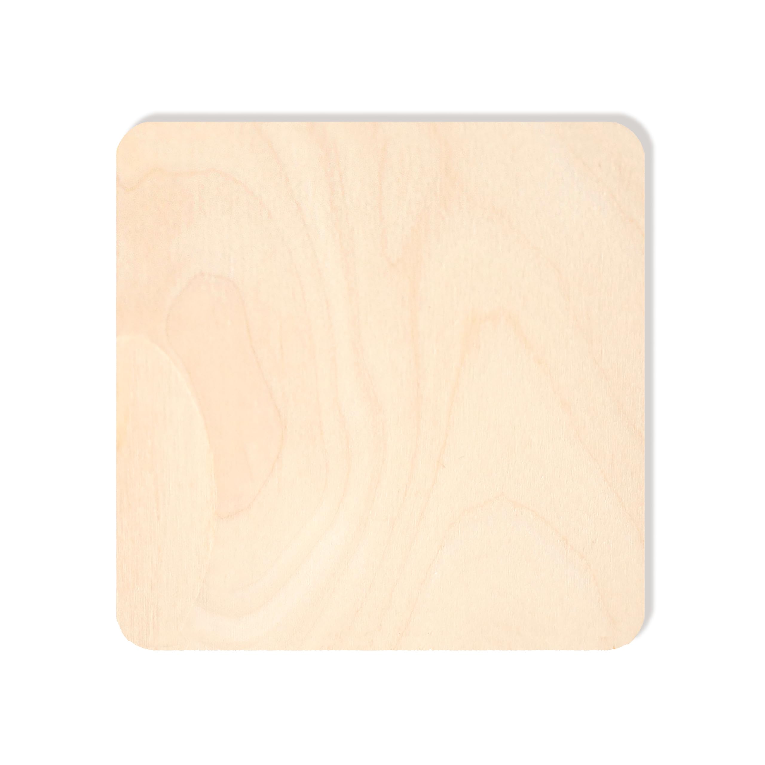 Creative Deco Dessous verre bois 10x10 cm lot 10 brut