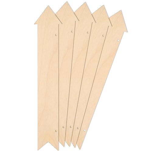 Creative Deco Wood products flèches bois 30 cm lot 5 brut à peindre