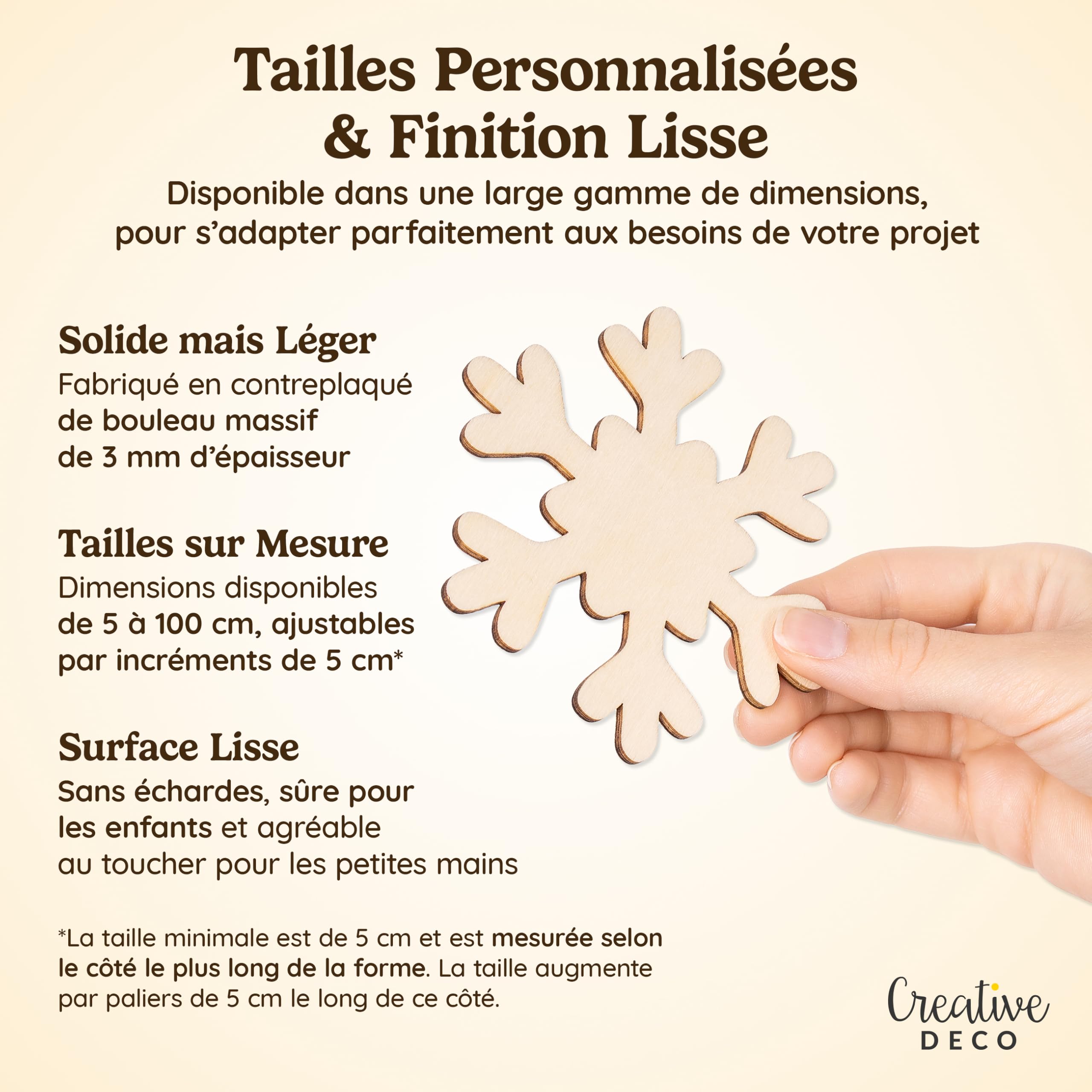 Creative Deco Igloo forme bois contreplaqué 3 mm à peindre