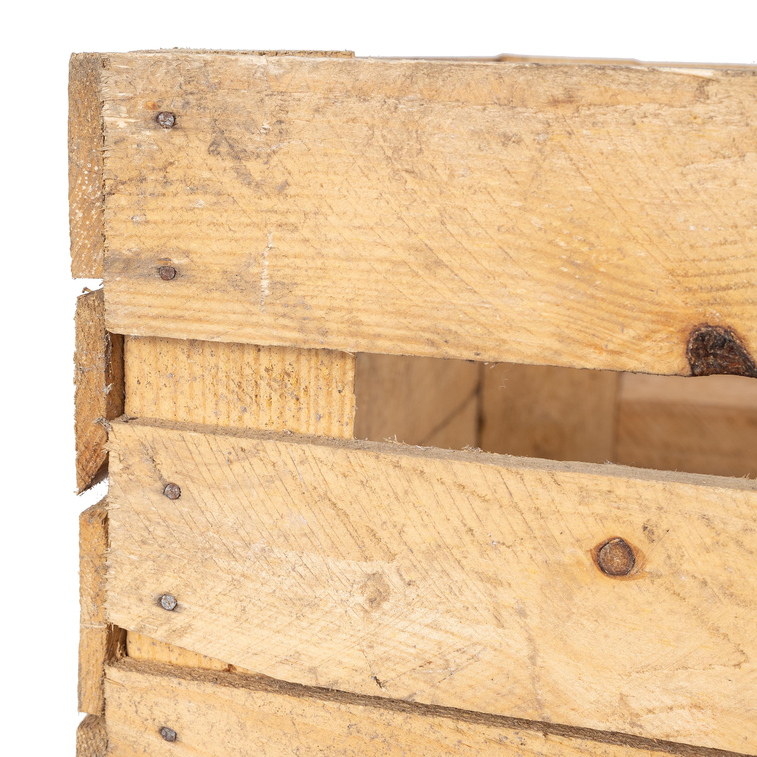 Creative Deco Home and Garden caisse en bois vintage 50x40x30 cm