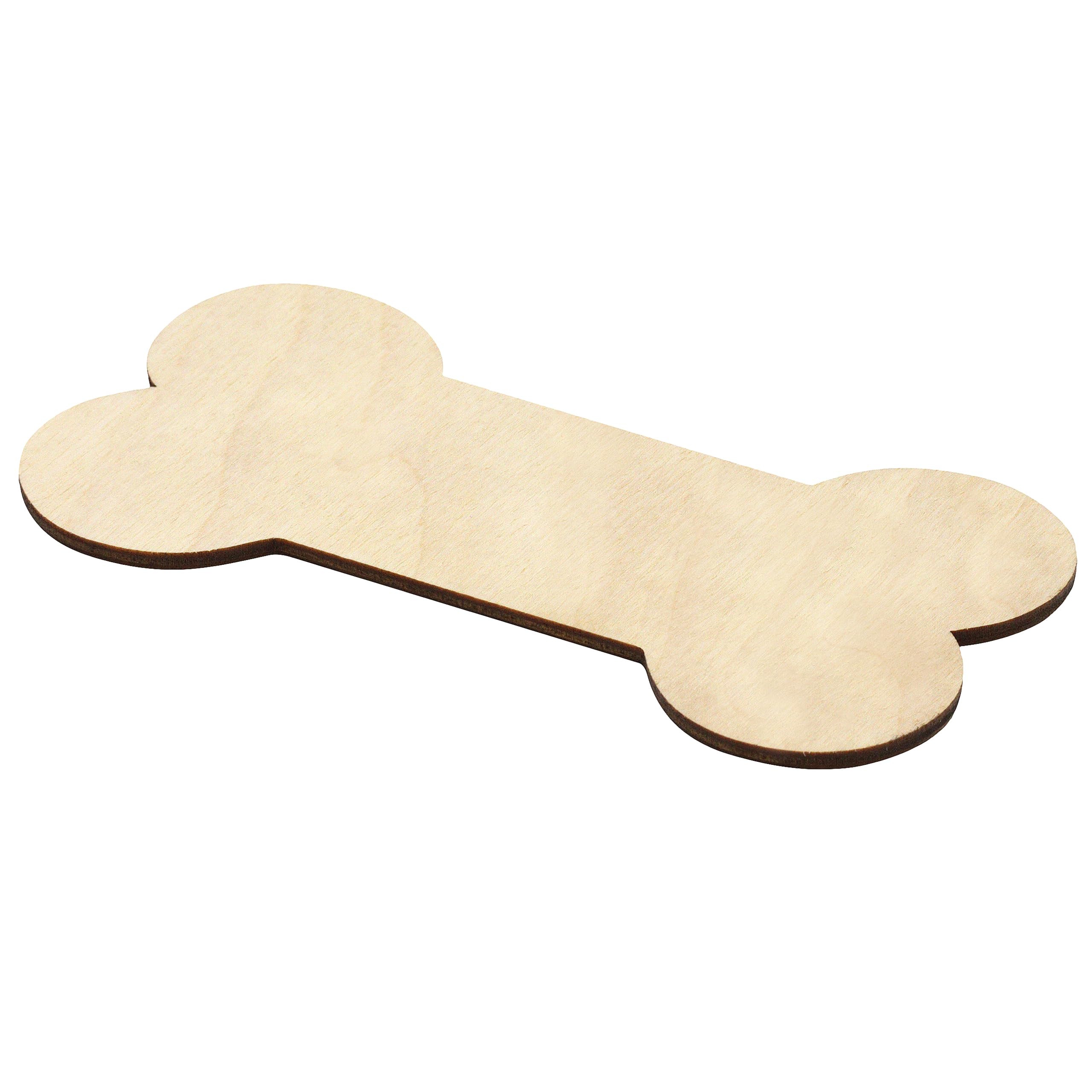 Creative Deco Formes Os Chien Bois 15x7,5 cm Lot 10