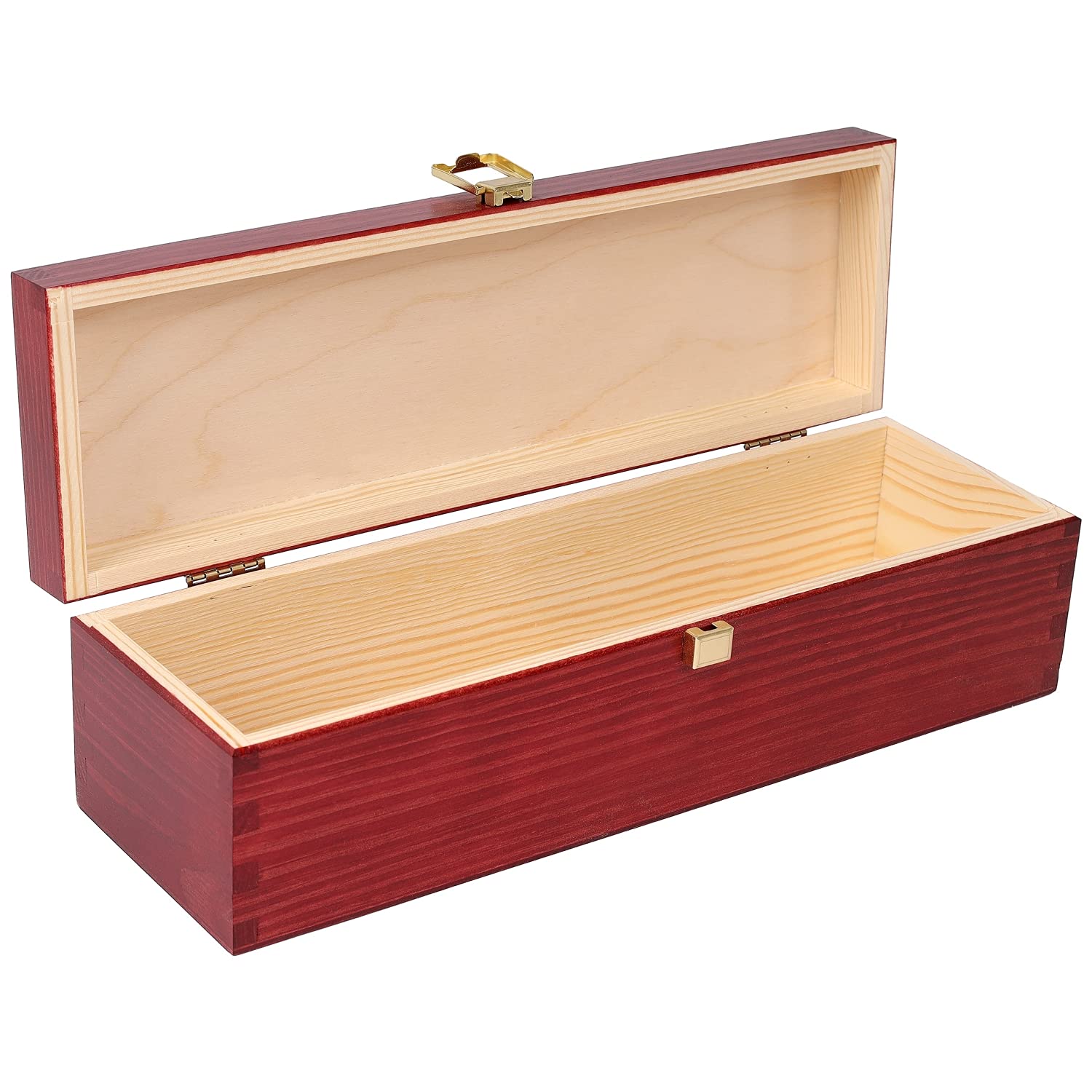 Creative Deco Boîte vin bois 36x11x9,8 cm 1 bouteille