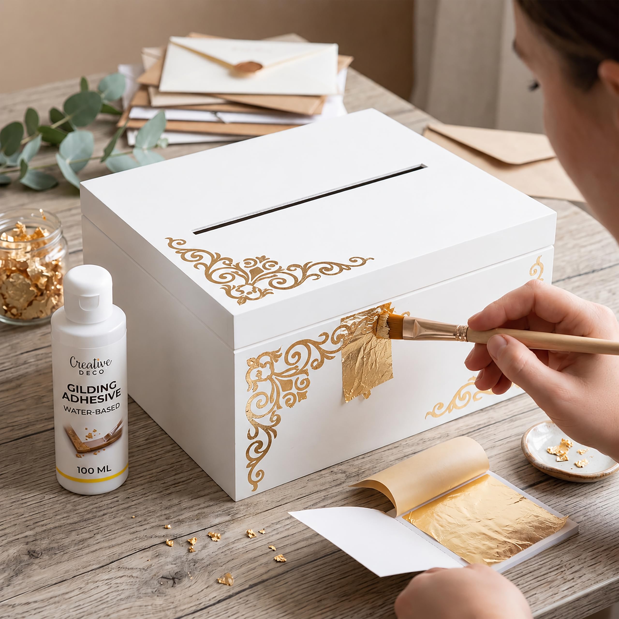 Creative Deco Colle Feuille d'Or 100 ml Transparente