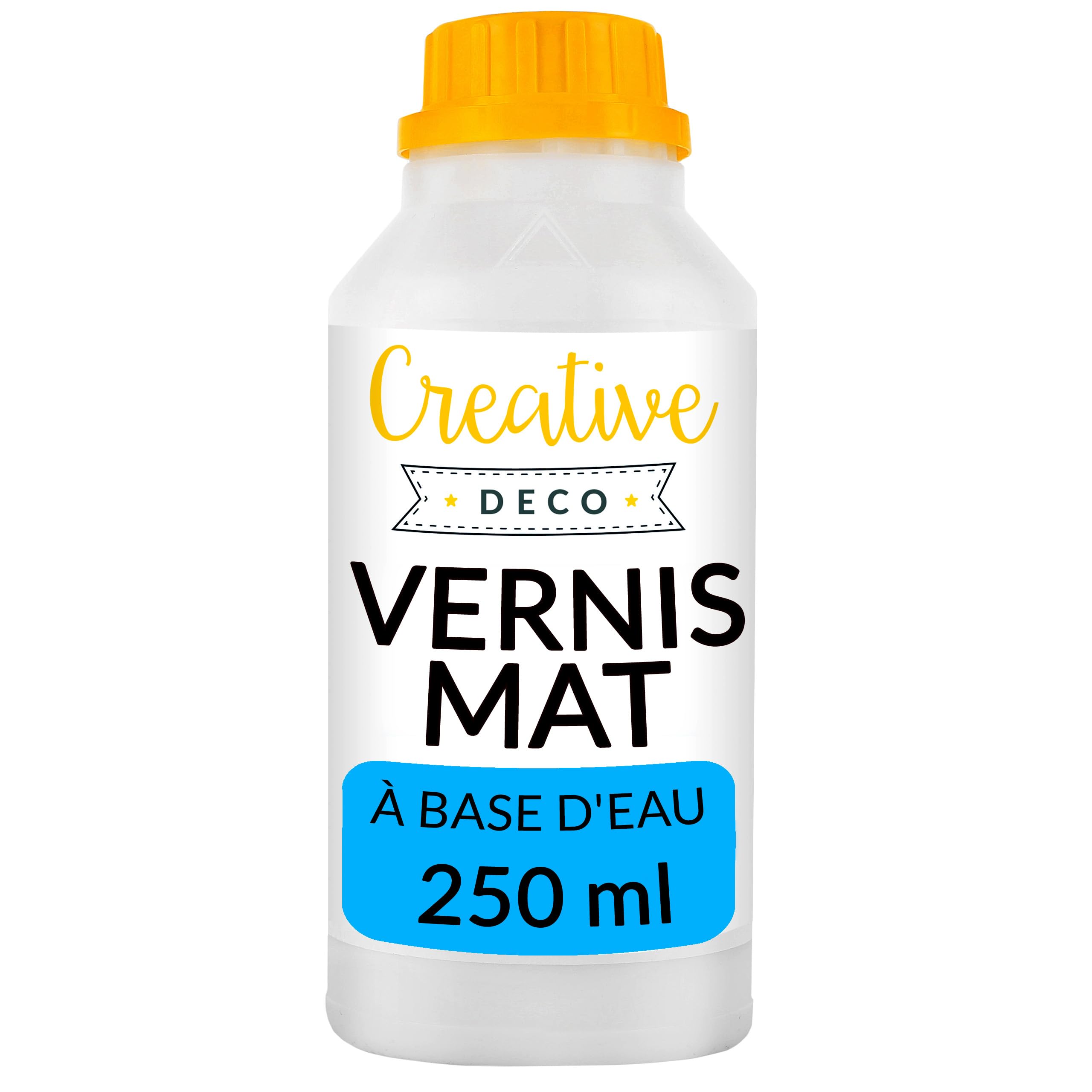 Creative Deco Vernis Acrylique Mat Bois 250 ml Base Eau