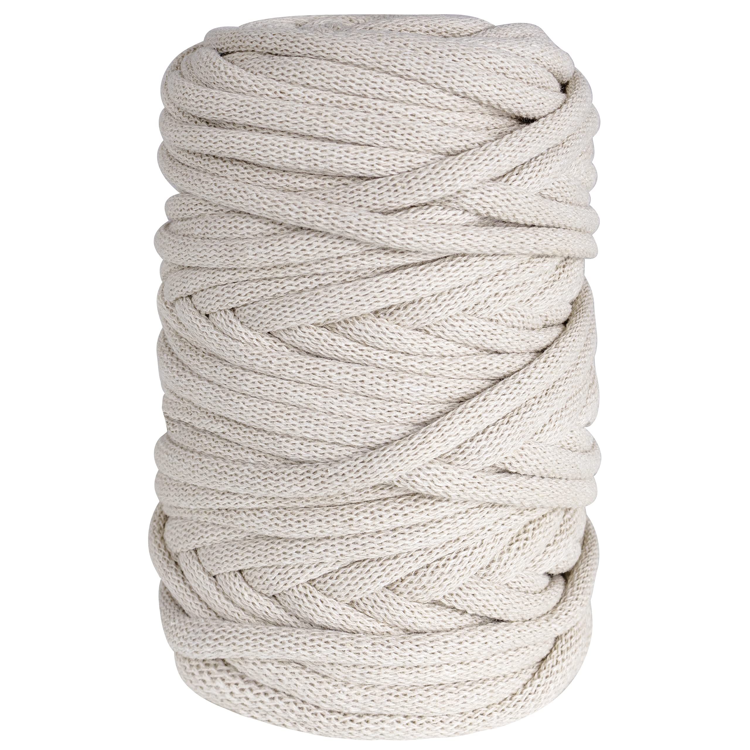 Creative Deco Corde Macramé Coton Beige 9mm 50m