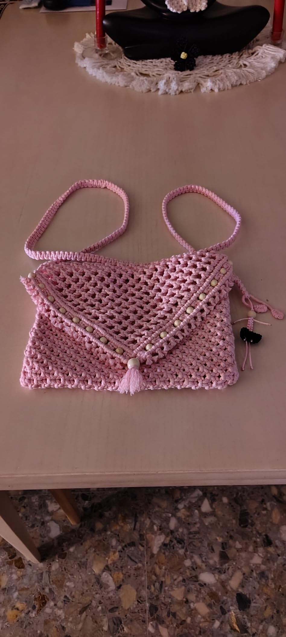 Creative Deco Strings Corde macramé rose pastel 3mm 200m