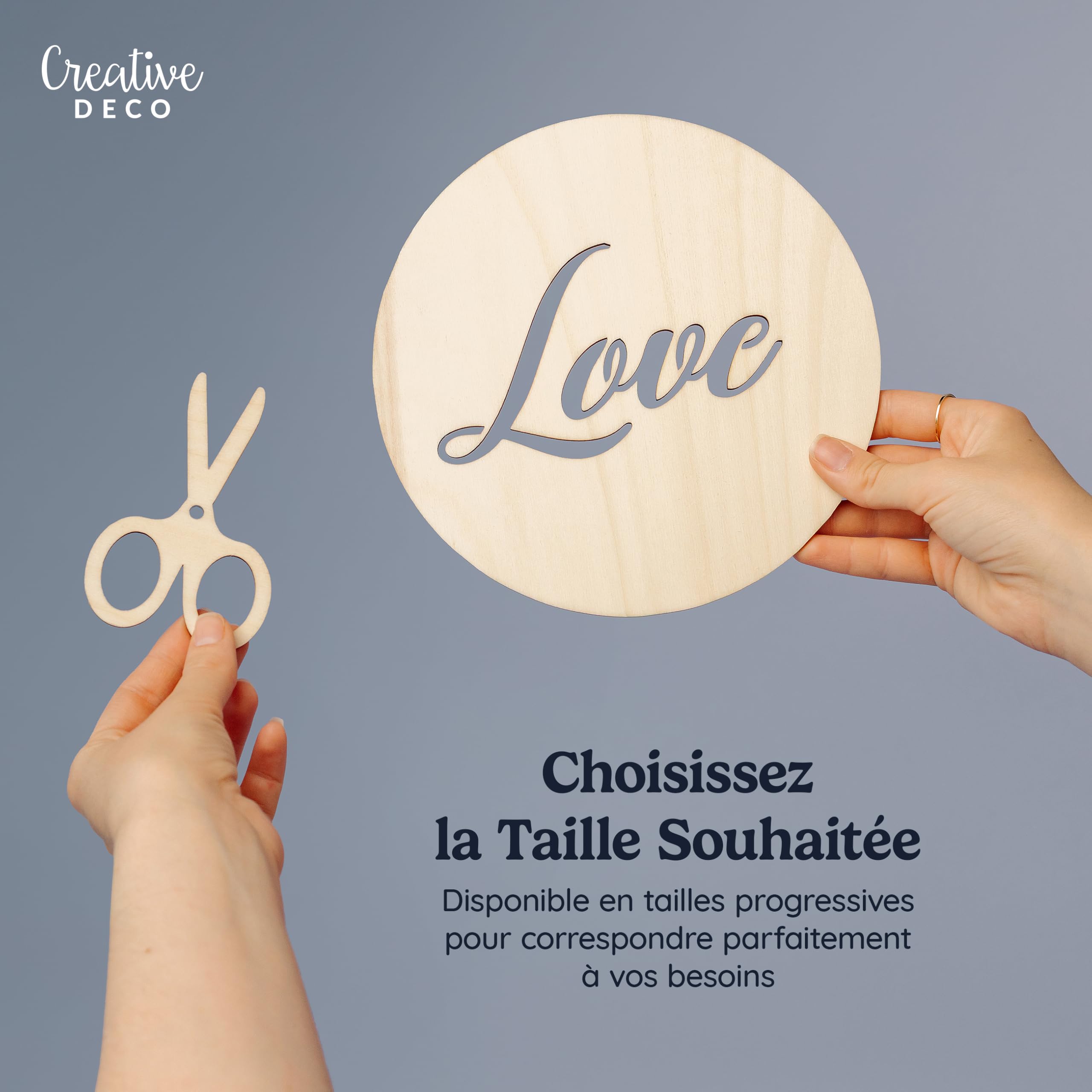 Creative Deco Forme Ovale Bois Contreplaqué 3mm