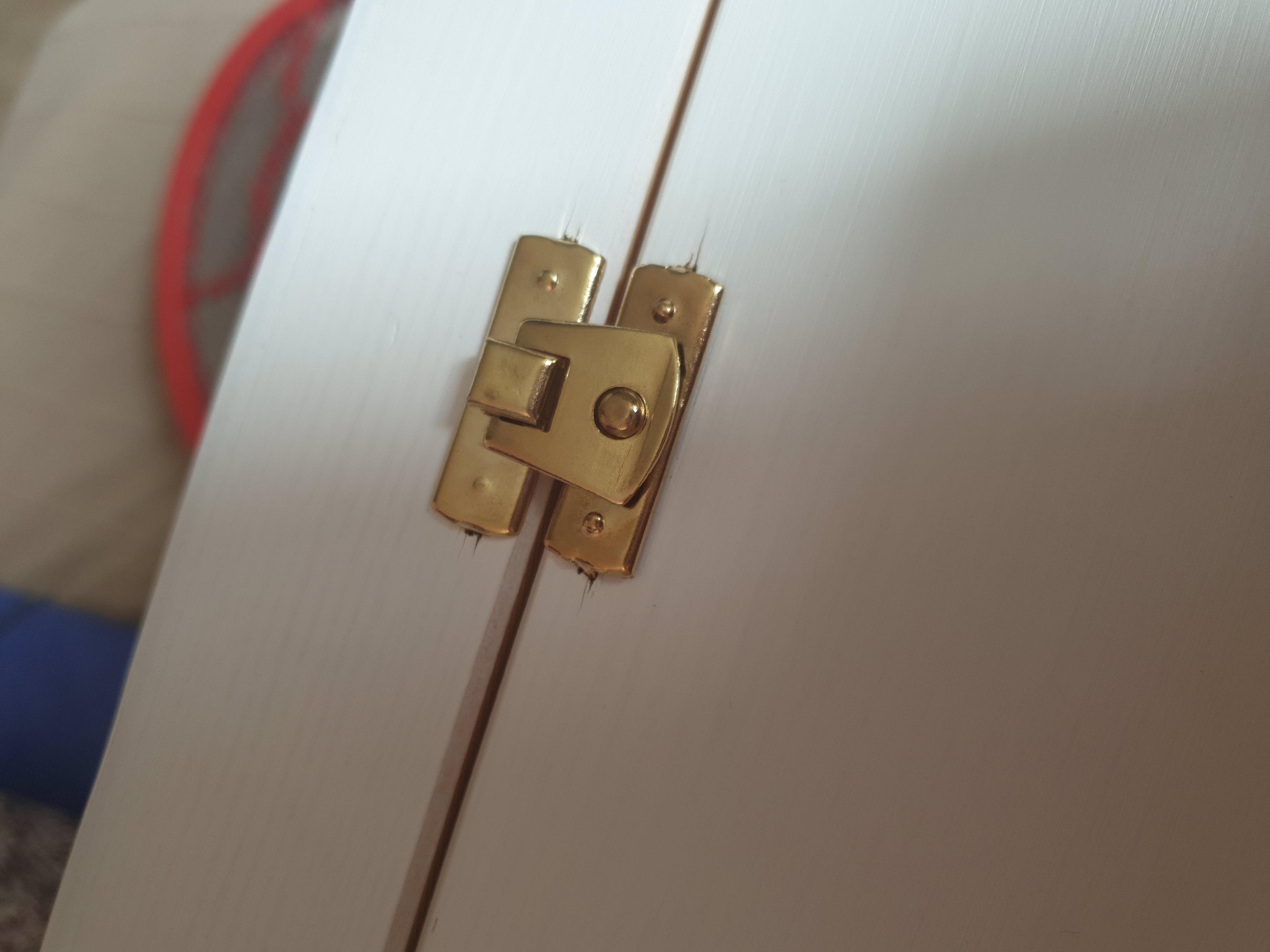 Creative Deco Coffre bois blanc 34,5 cm couvercle bombé à décorer