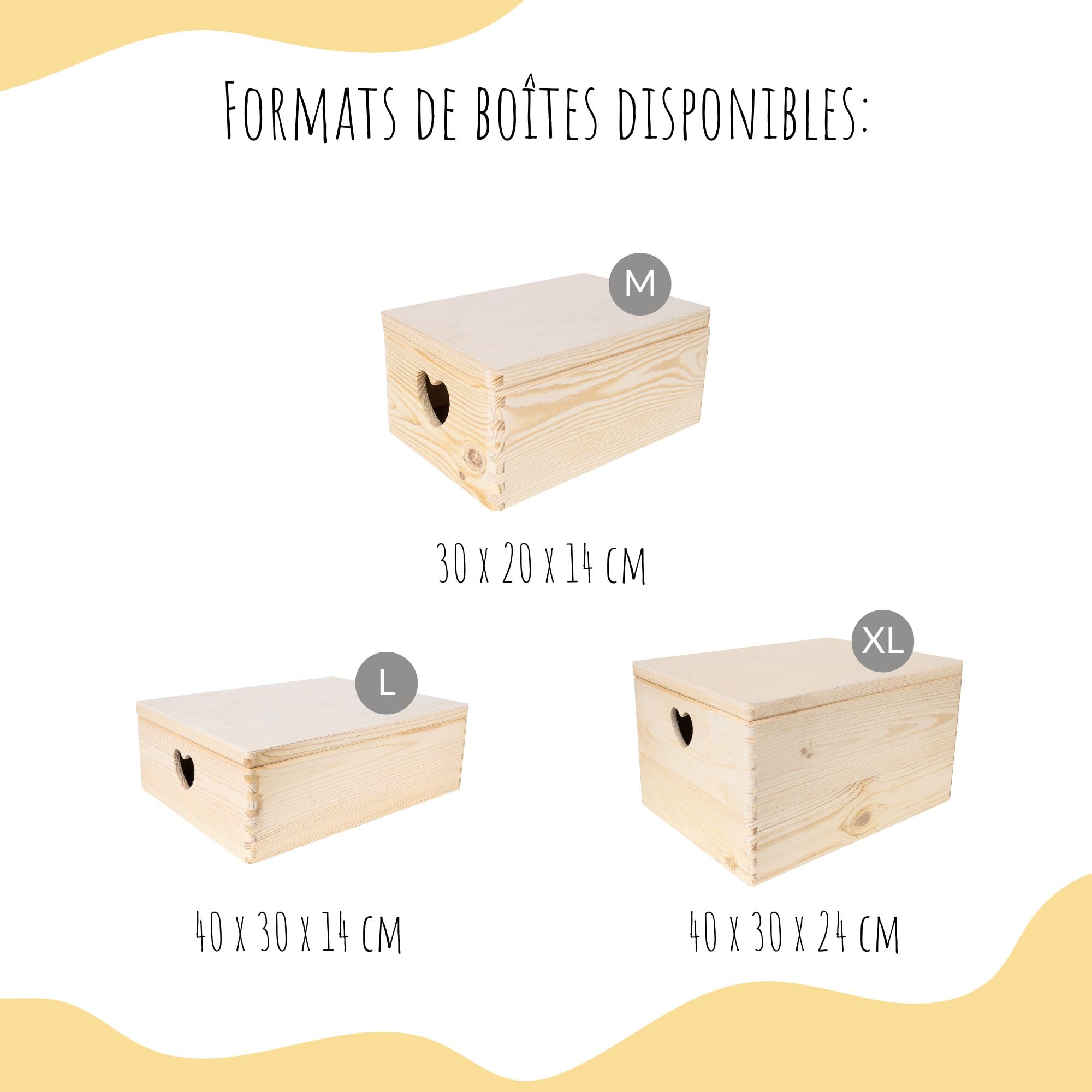 Creative Deco Boîte Anniversaire Basique Bois à Offrir