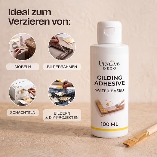Creative Deco Colle Feuille d'Or 100 ml Transparente
