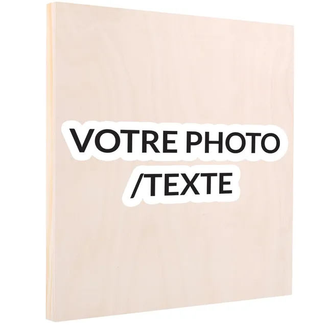 Creative Deco Plywood Toile bois 20x20 cm hêtre lisse