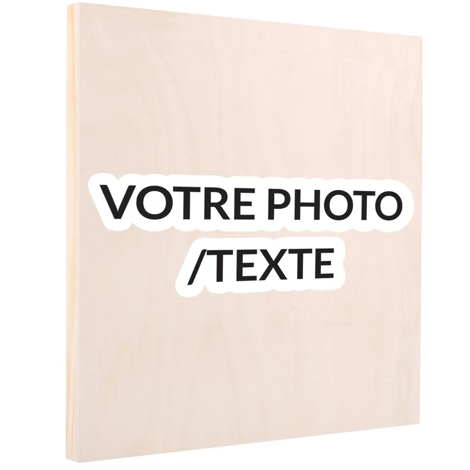 Creative Deco Plywood Toile bois 20x20 cm hêtre lisse
