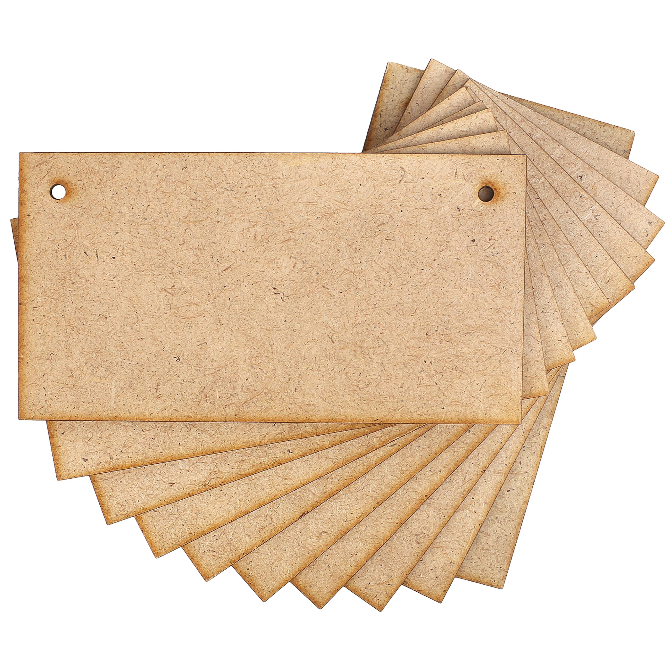 Creative Deco Plaques MDF Rectangulaires 15x8 cm Lot 10 à Peindre