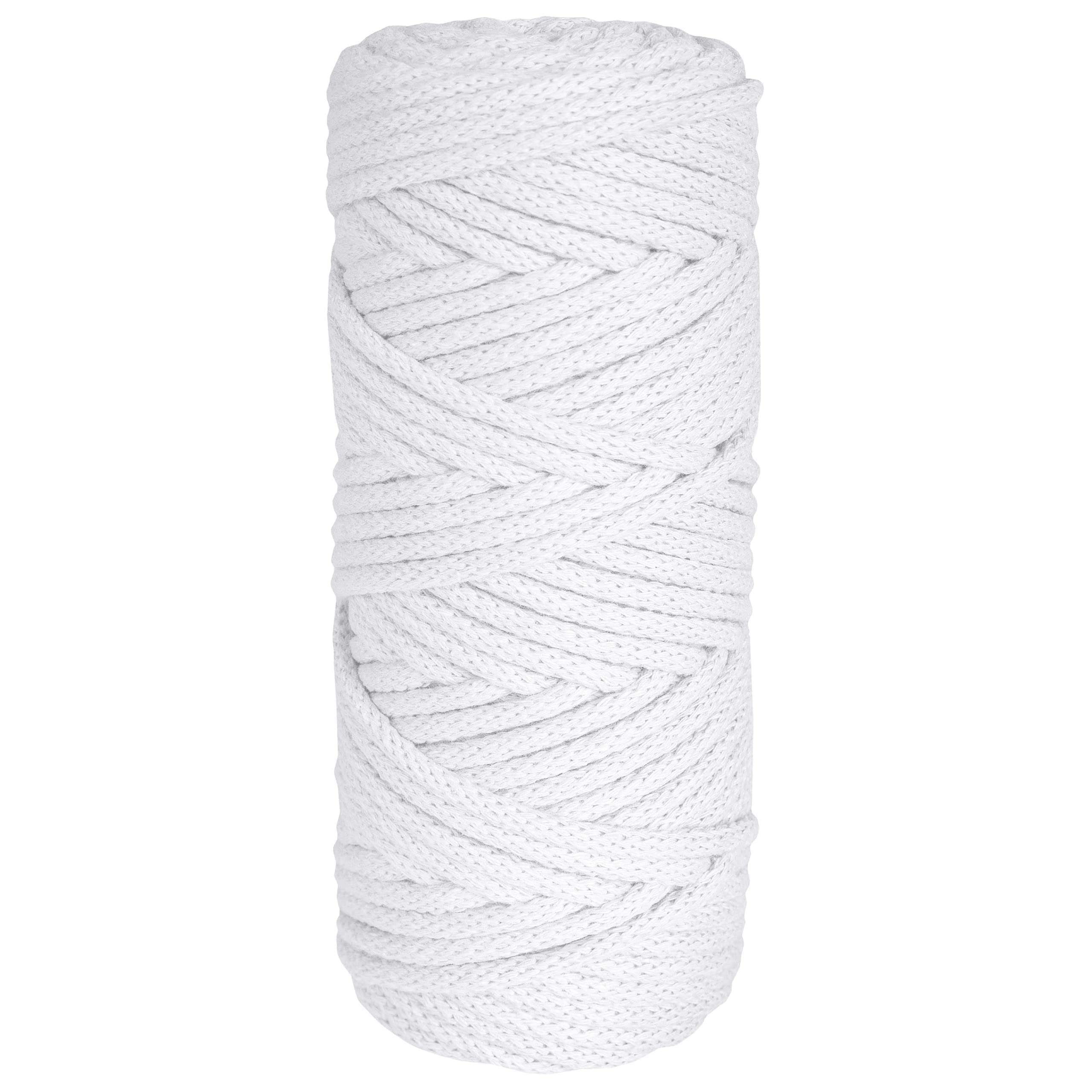 Creative Deco Corde Macramé Coton 5mm Blanc 50m
