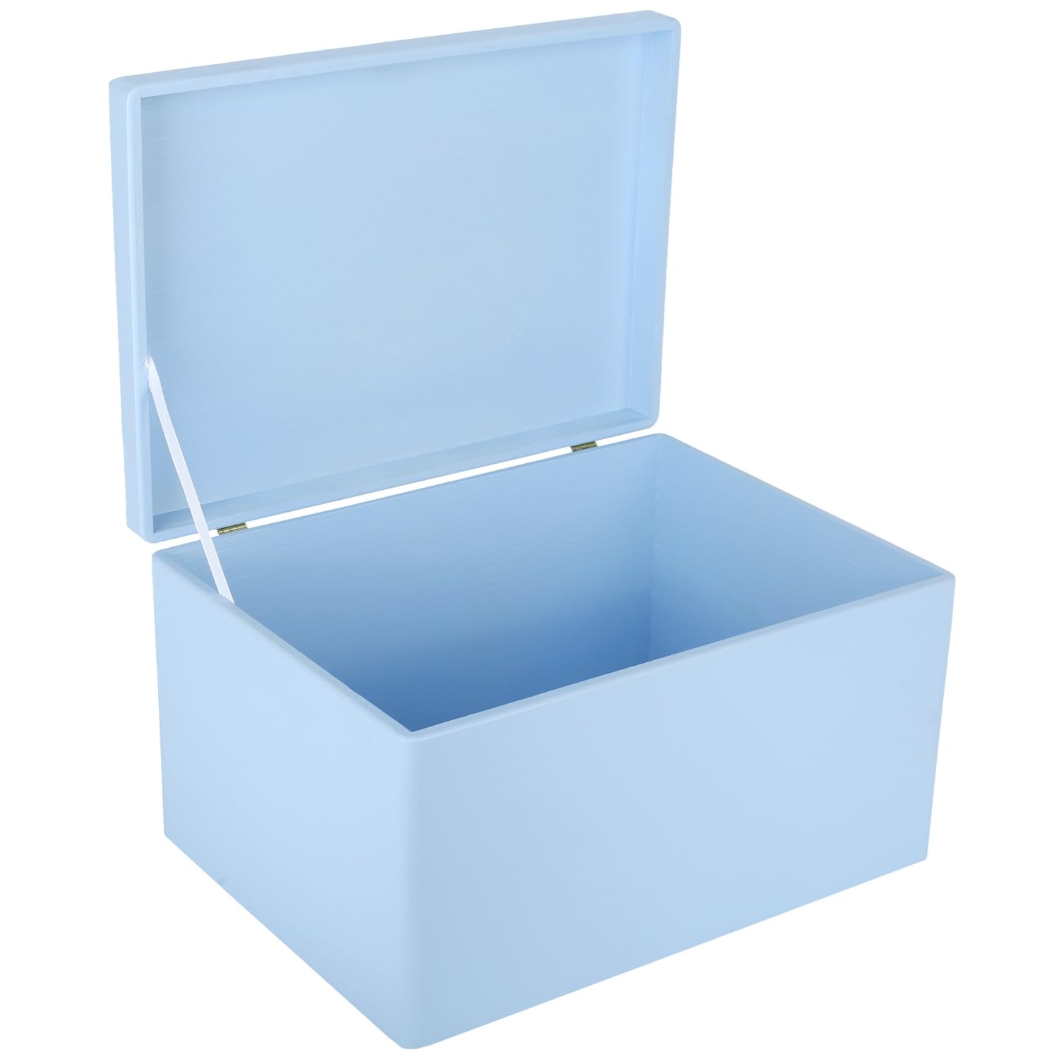 Creative Deco Boîte Rangement Bois Blanc 40x30x24 couvercle