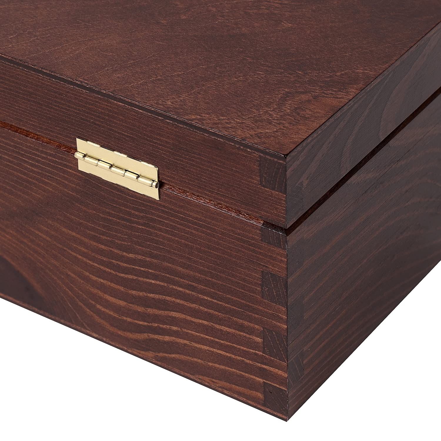 Creative Deco caisse à vin bois marron 2 bouteilles 35x21 cm