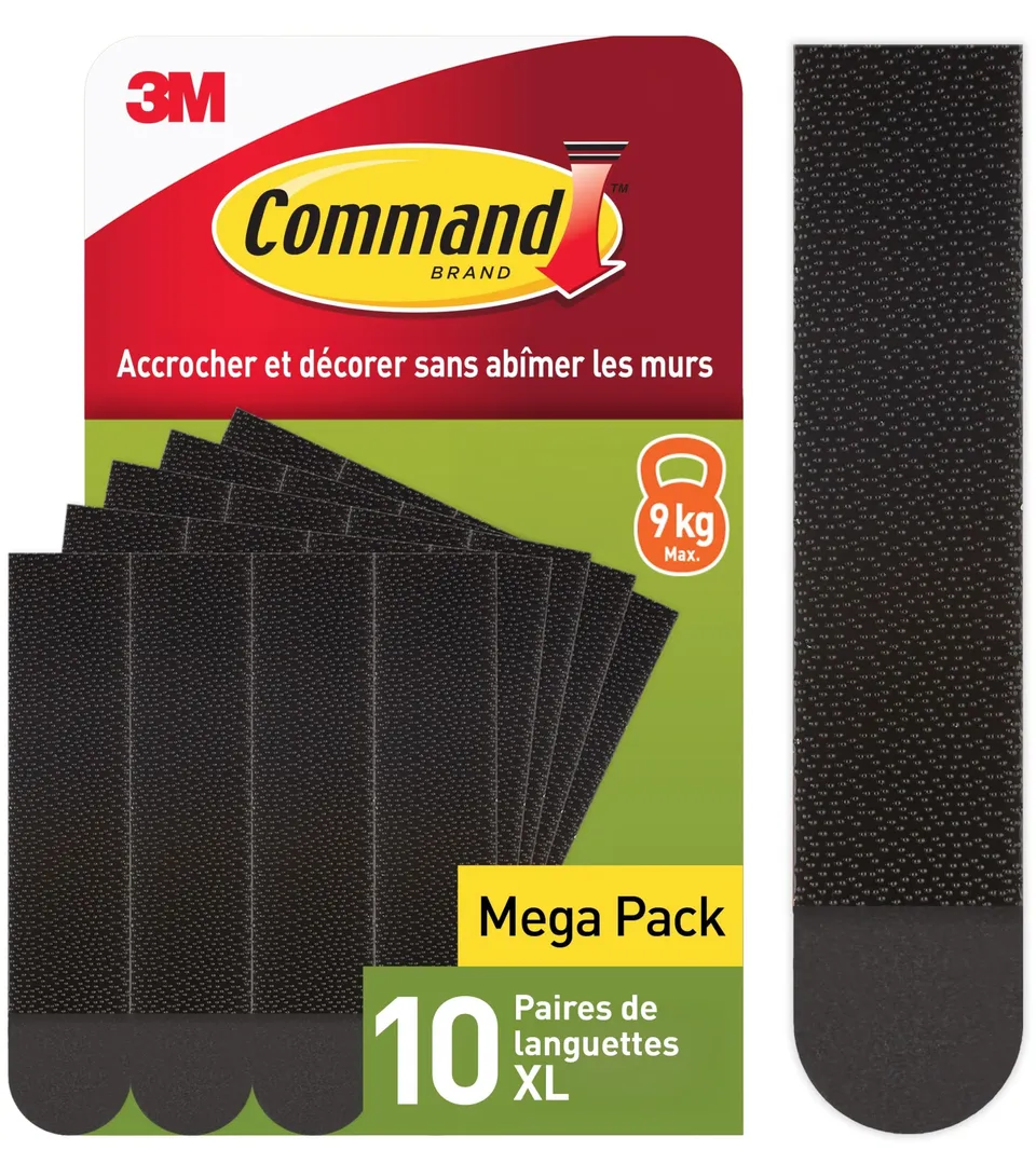Command languettes accroche tableaux noir XL 10 paires 9 kg