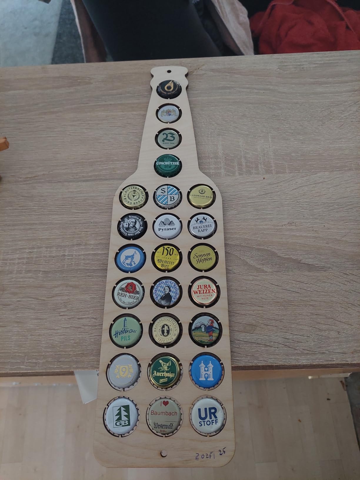 Creative Deco Bouteille Bière Contreplaqué 25 Capsules