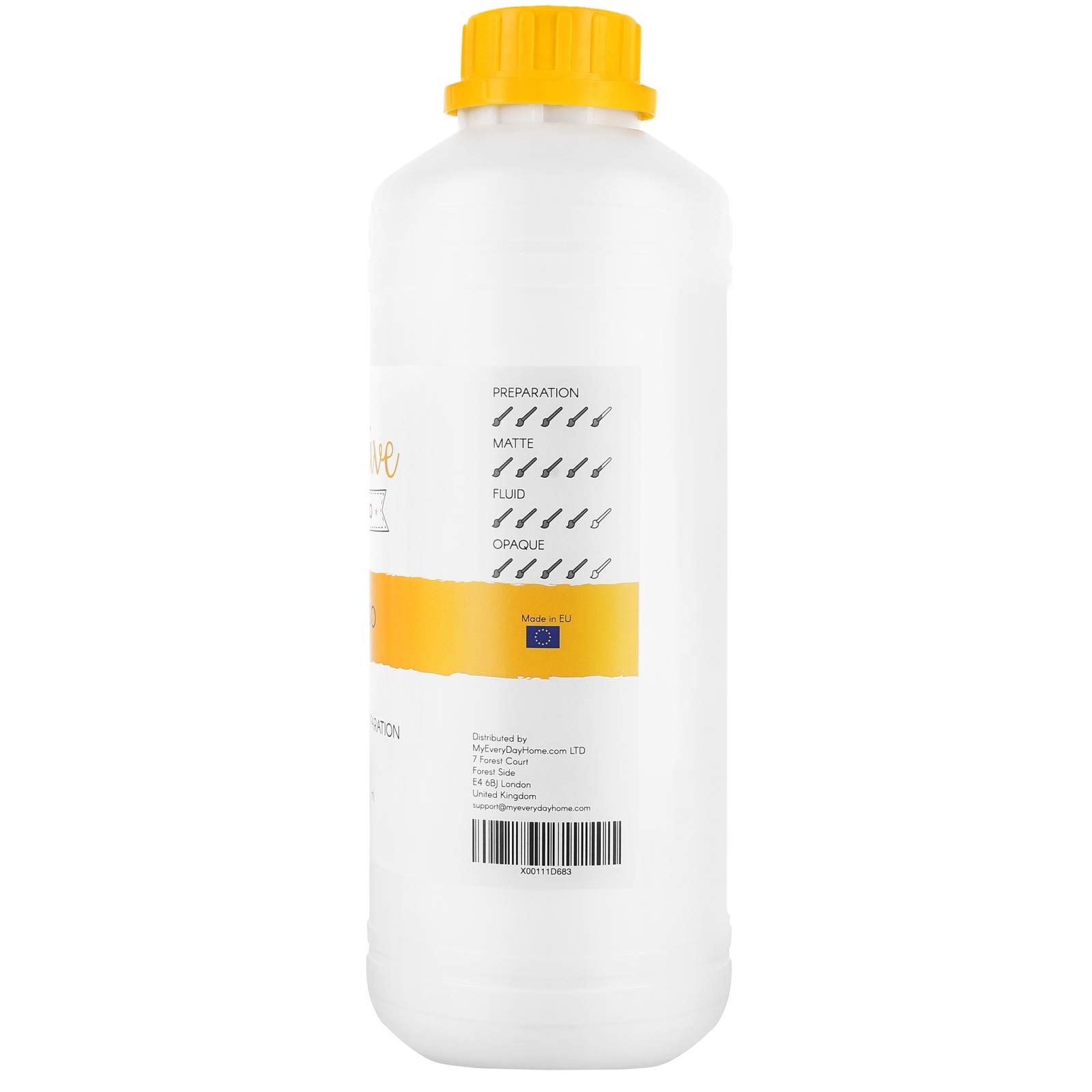 Creative Deco Gesso Acrylique Blanc sous-couche 1 L mat