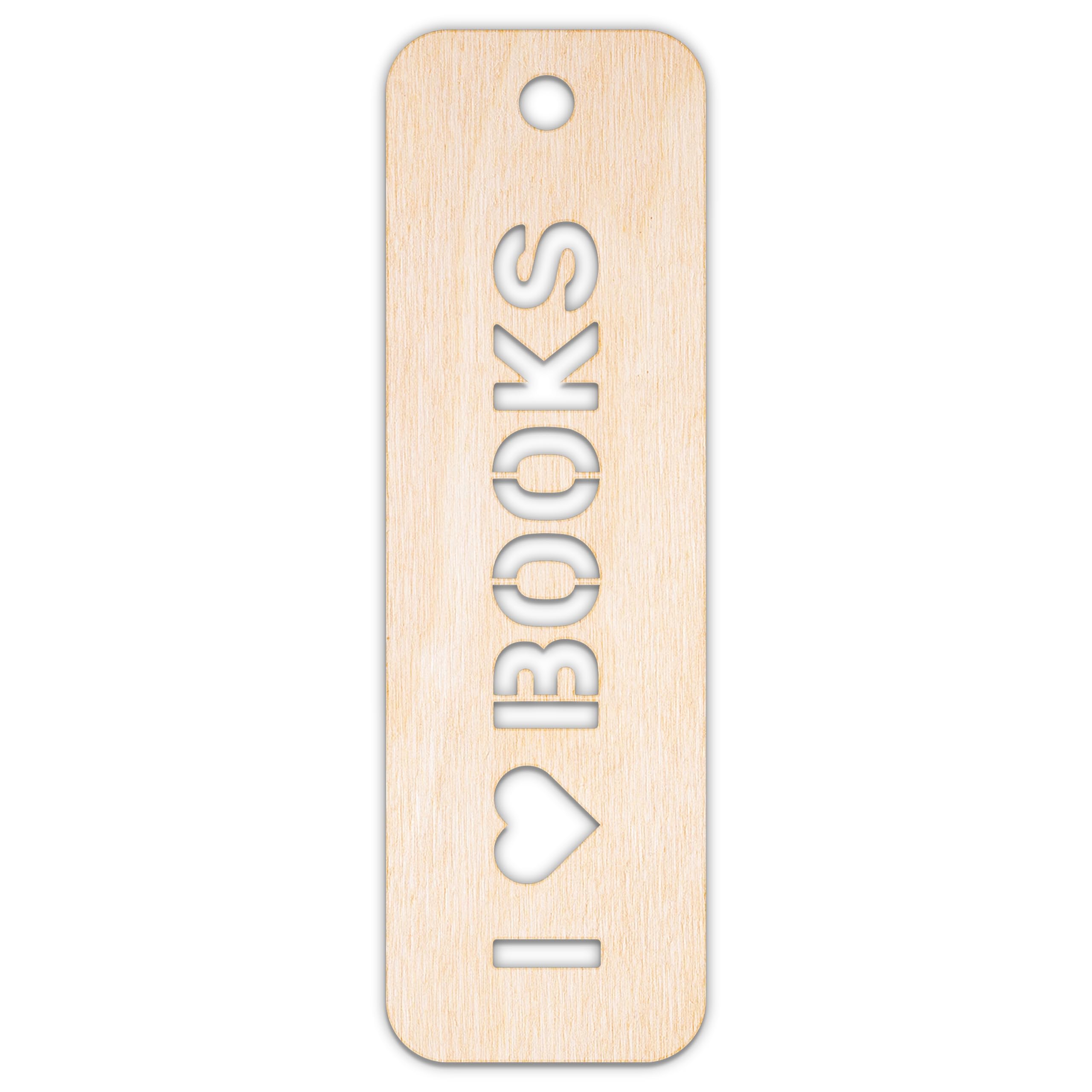 Creative Deco Personalised forme marque-page bois 3 mm brut