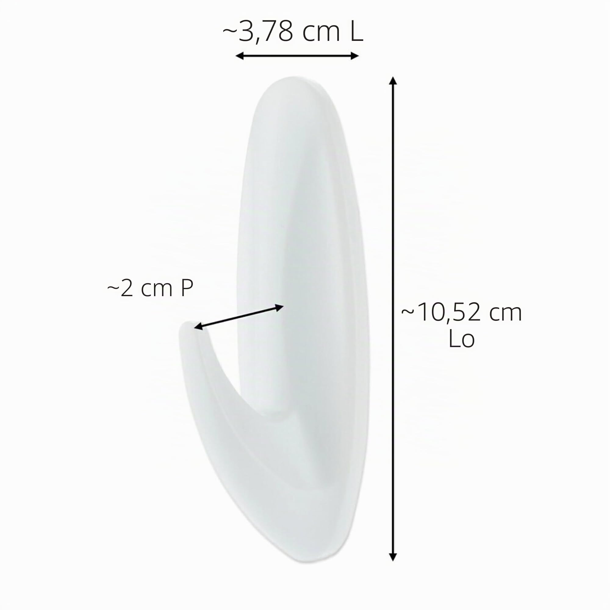 Command Grand Crochet Salle de Bain 2,2 kg Blanc
