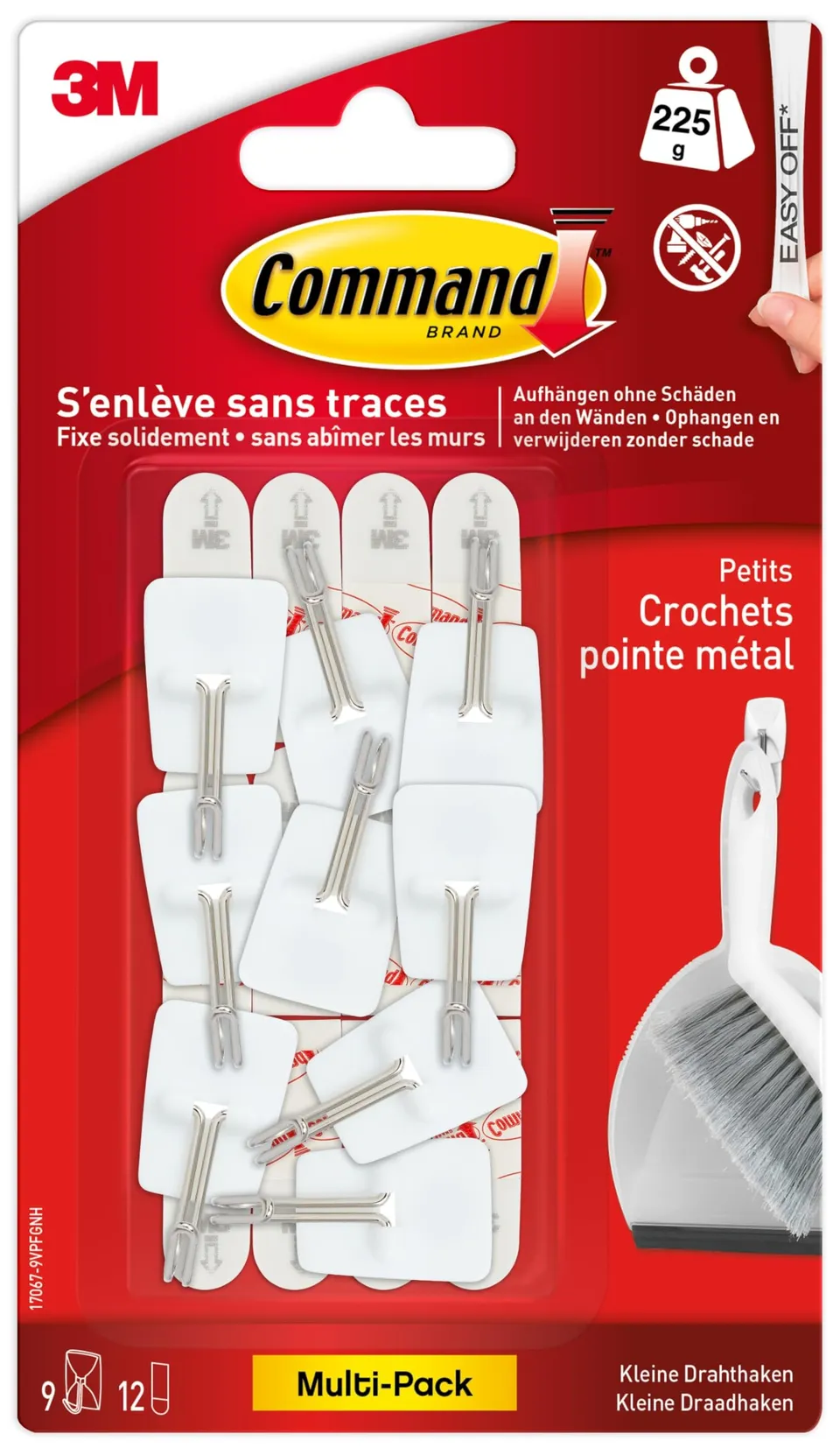Command Crochets Pointe Métal Petit x9 + 12 Languettes