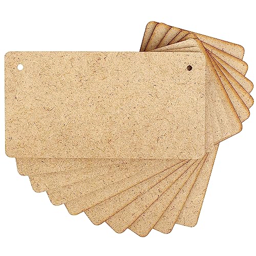 Creative Deco Plaque MDF rectangulaire 15x8 cm lot 10 à peindre