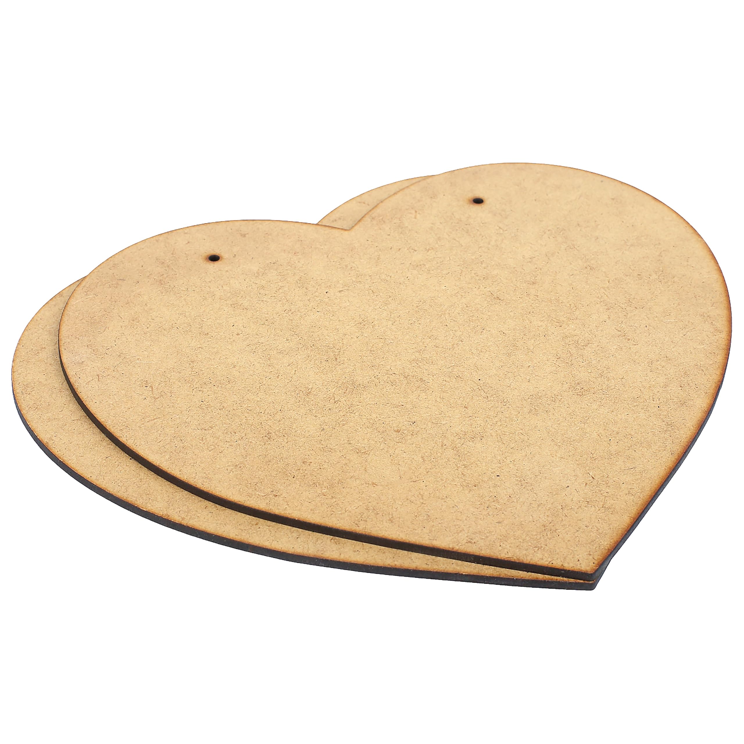 Creative Deco Plaques Cœur MDF 15x13 cm Lot de 4 à Peindre
