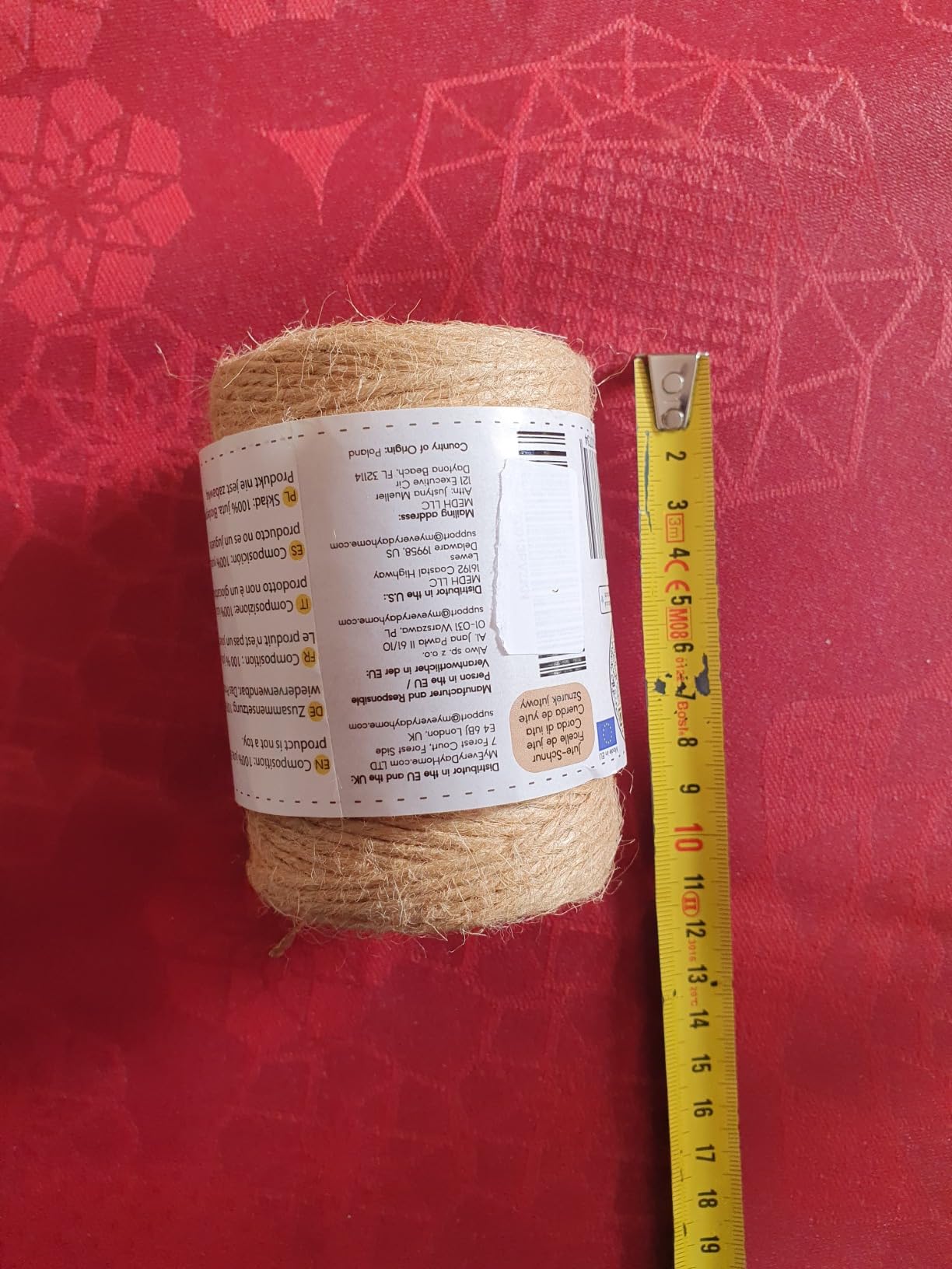 Creative Deco Ficelle jute 3 mm bobine 300 m naturel