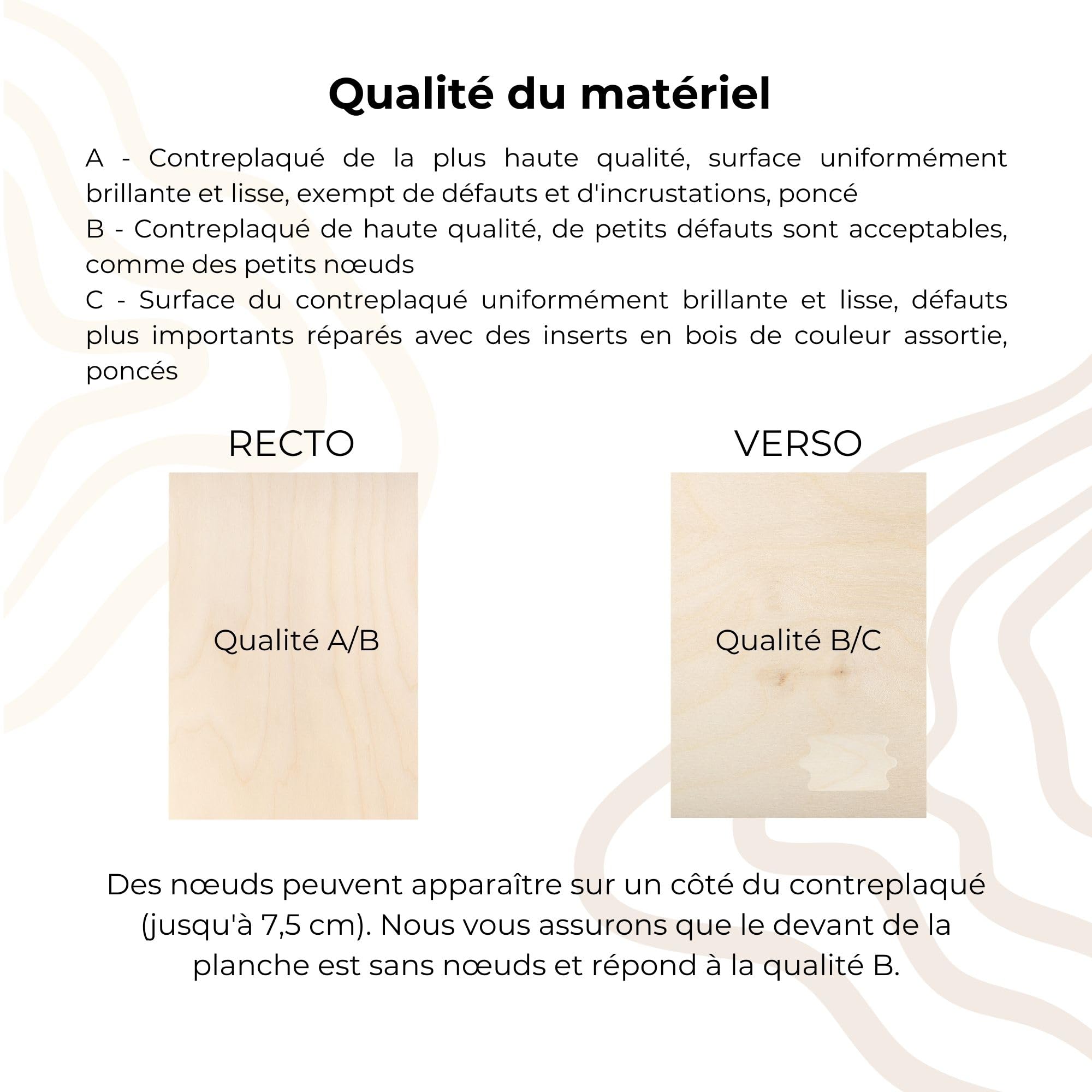 Creative Deco contreplaqué 3 mm 600x400 mm lot 10