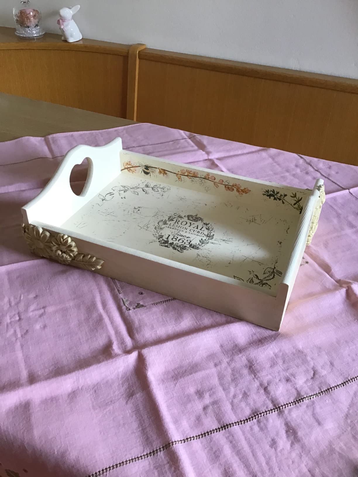 Creative Deco Plateau Bois Service 40x30 cm à Poignées