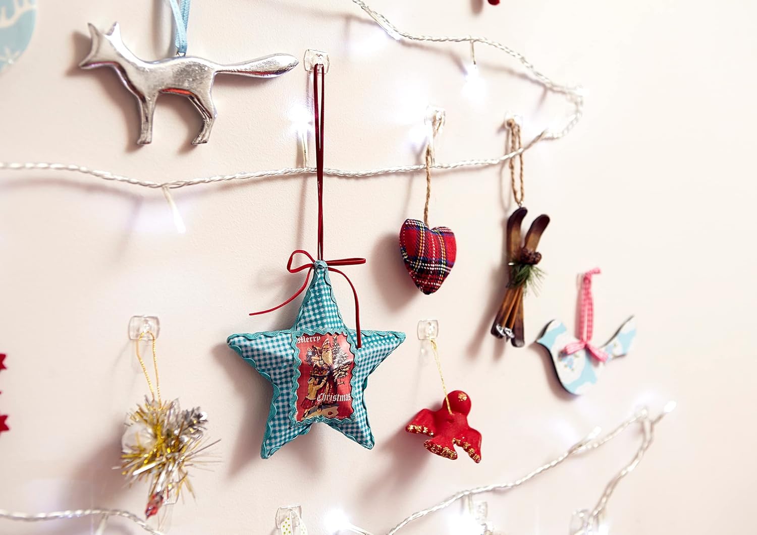 Command Crochets transparents déco clips 60 pièces guirlande