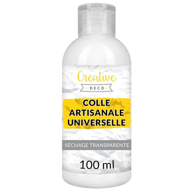 Creative Deco Colle Liquide PVA Blanche 100 ml Universelle