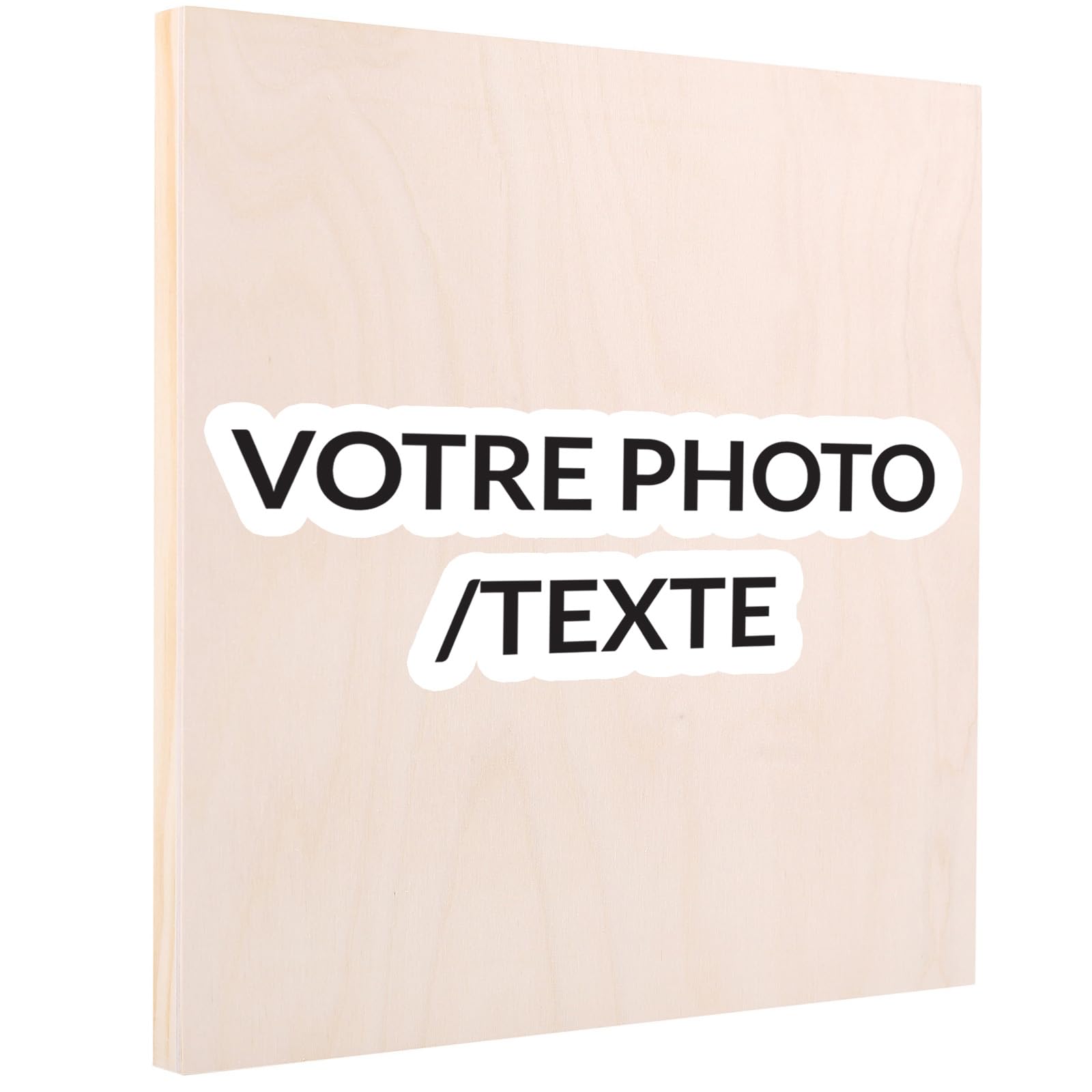 Creative Deco Plywood Toile bois 20x20 cm hêtre lisse