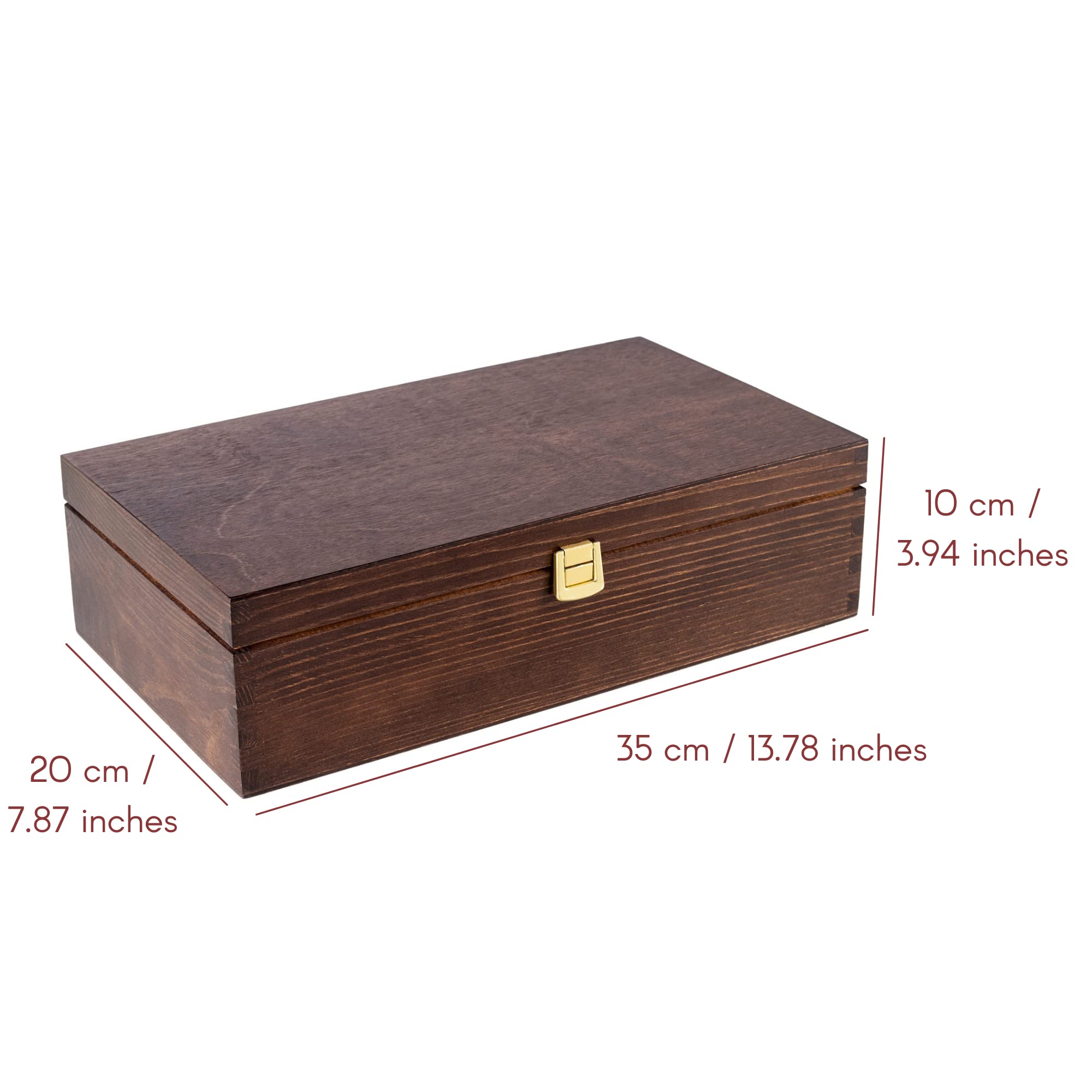 Creative Deco caisse à vin bois marron 2 bouteilles 35x21 cm