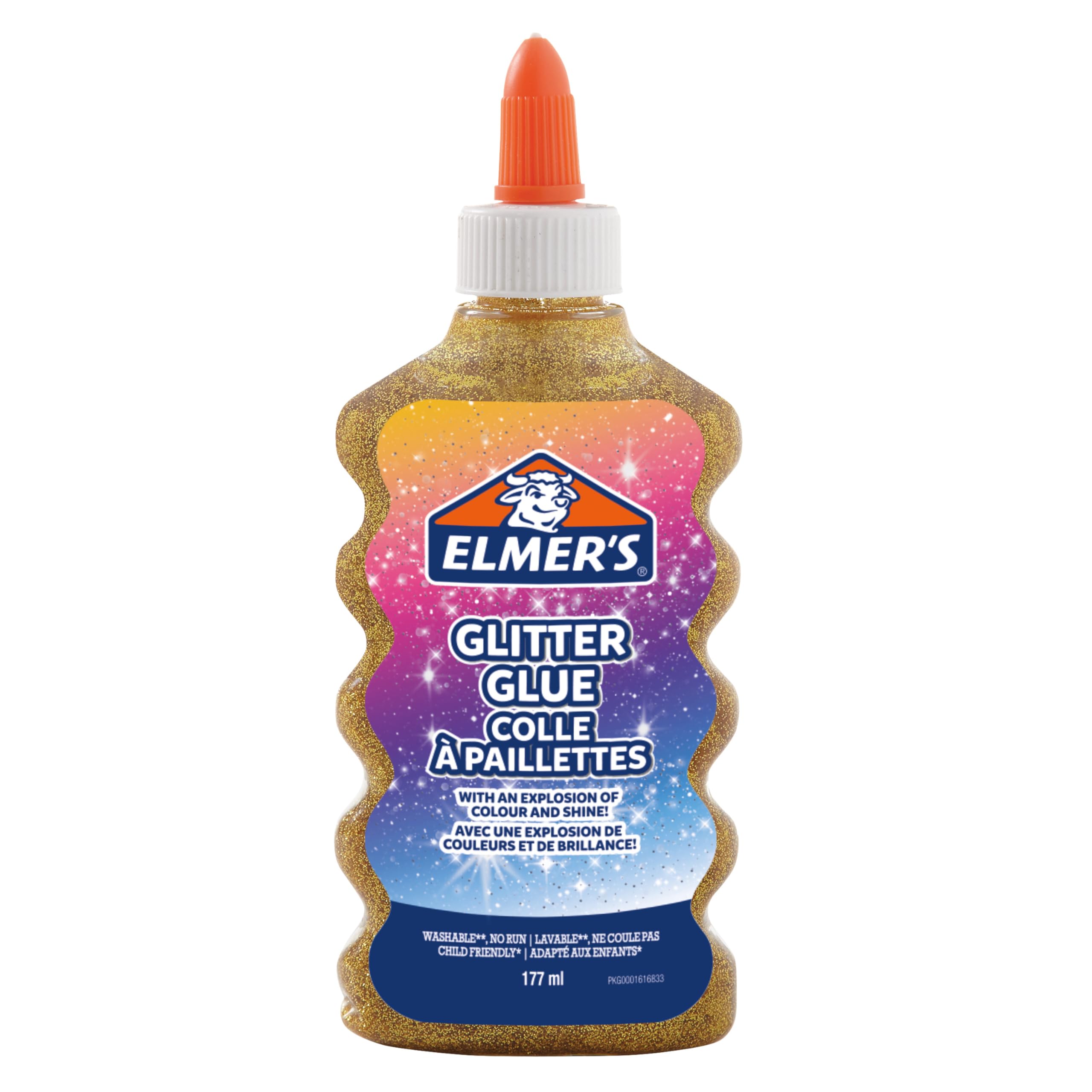 Elmer's Colle Pailletée Or 177ml Lavable Enfant