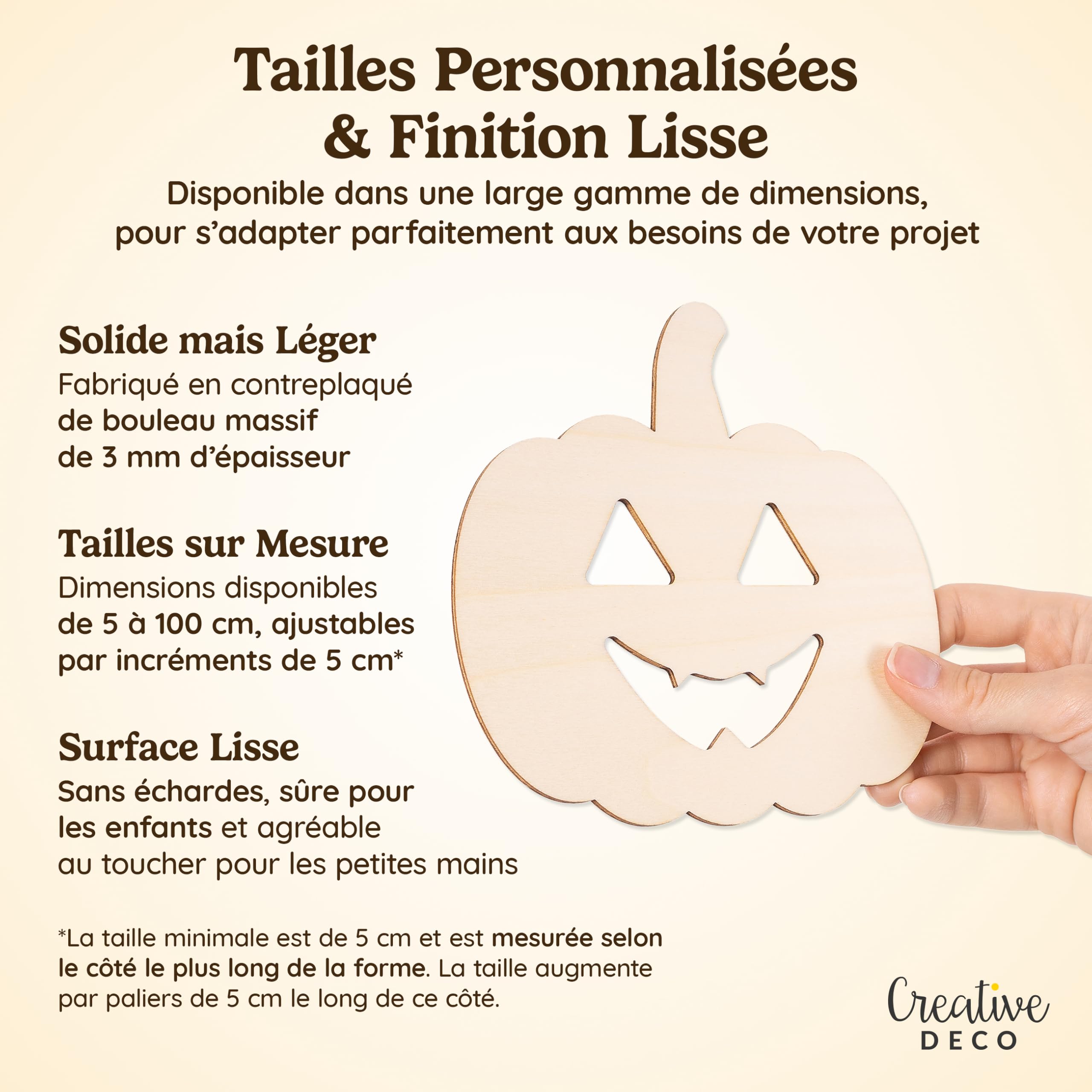 Creative Deco Cercueil forme bois à peindre 3 mm Halloween