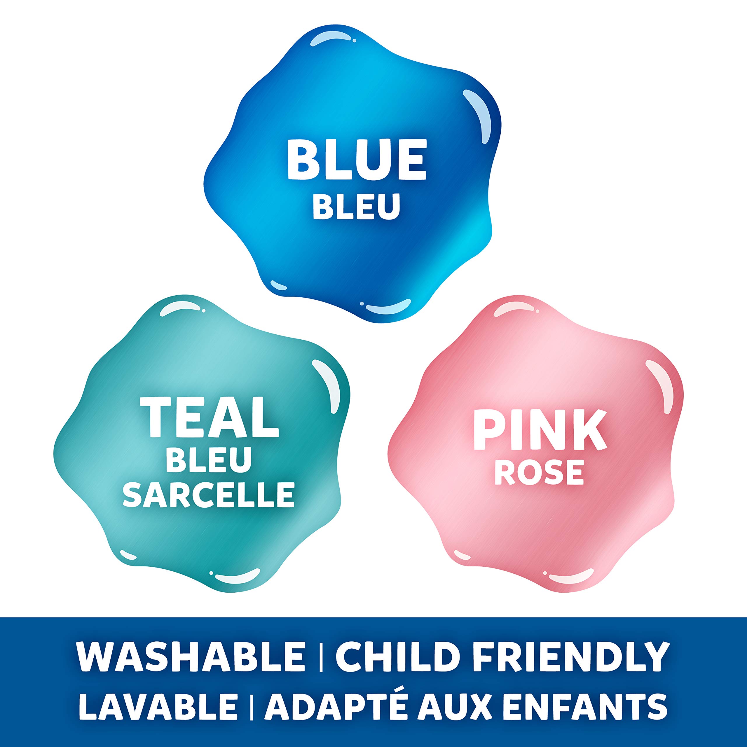 Elmer's Colle PVA métallique bleu canard 147 ml lot 3 slime