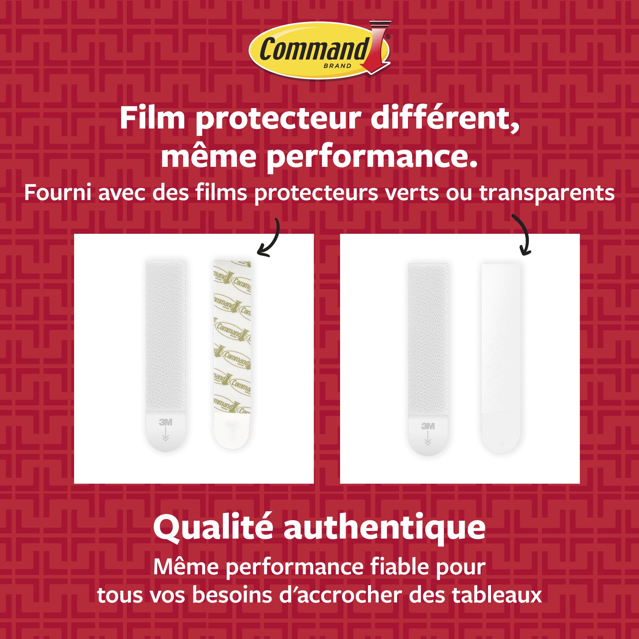 Command languettes accroche tableaux blanc multi-pack 18 paires